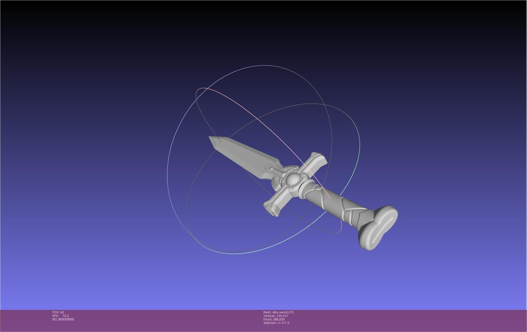 Sword Art Online Silica Sword Printable Assembly 3D print model_64