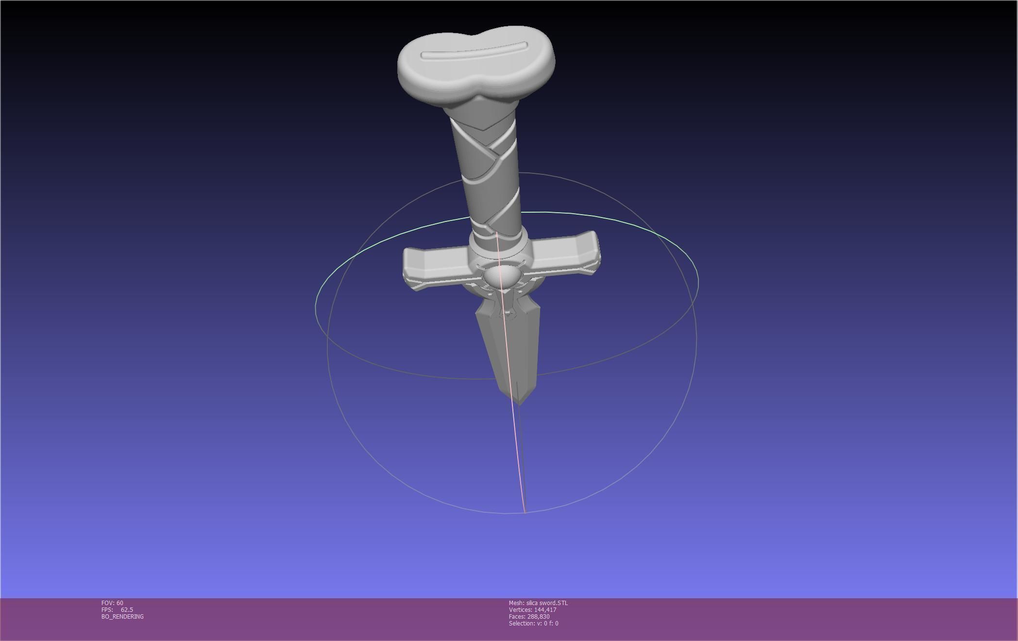 Sword Art Online Silica Sword Printable Assembly 3D print model_34