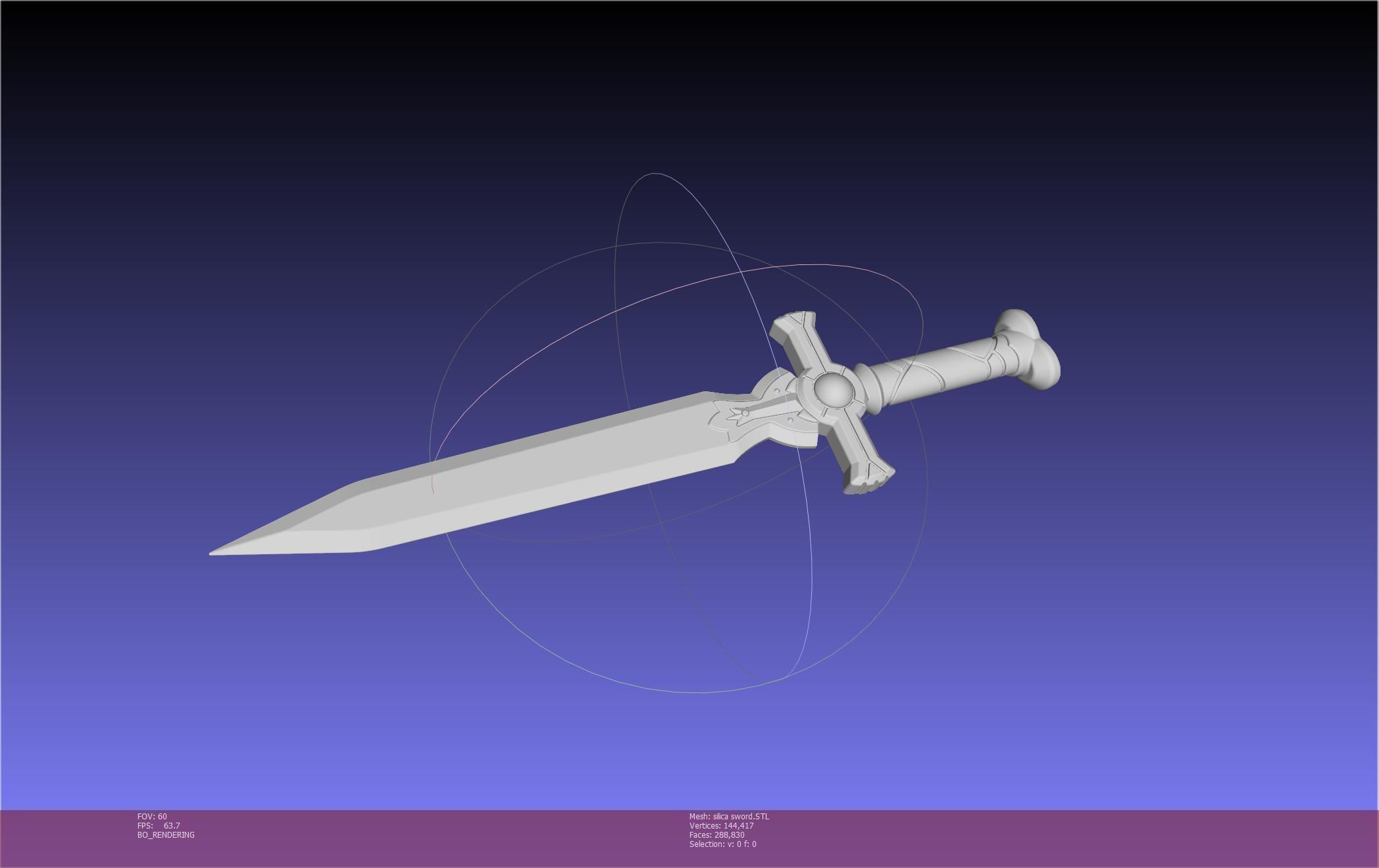 Sword Art Online Silica Sword Printable Assembly 3D print model_6