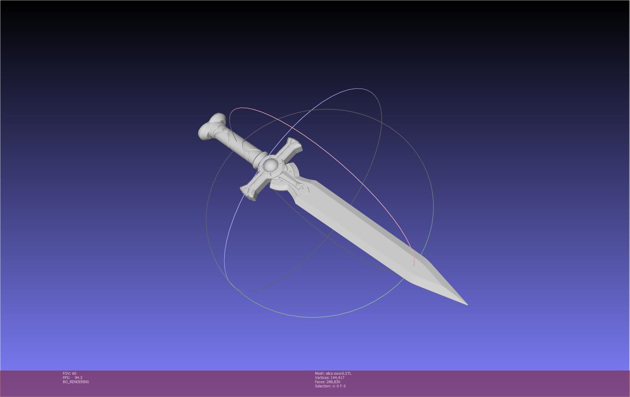 Sword Art Online Silica Sword Printable Assembly 3D print model_59