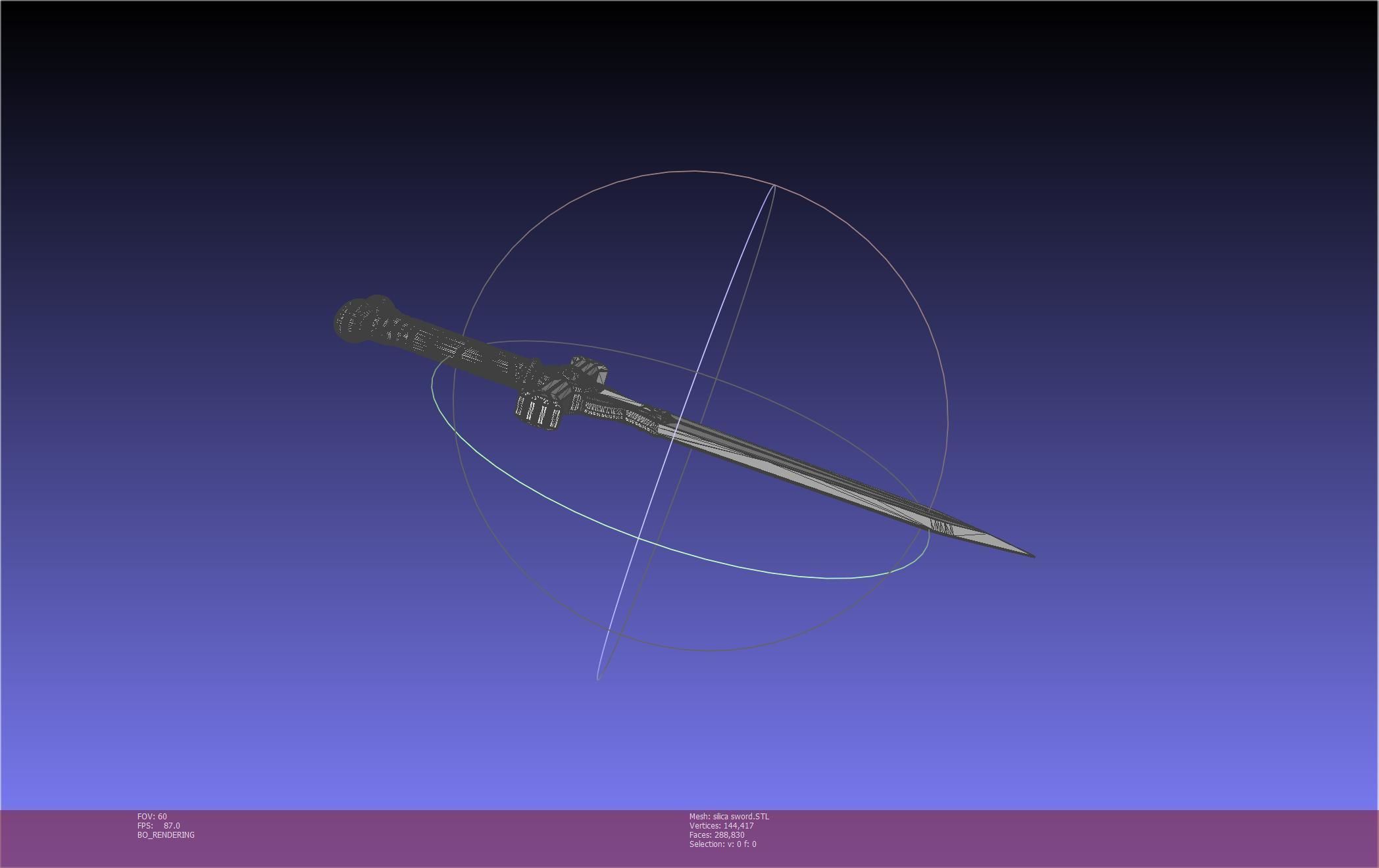 Sword Art Online Silica Sword Printable Assembly 3D print model_69