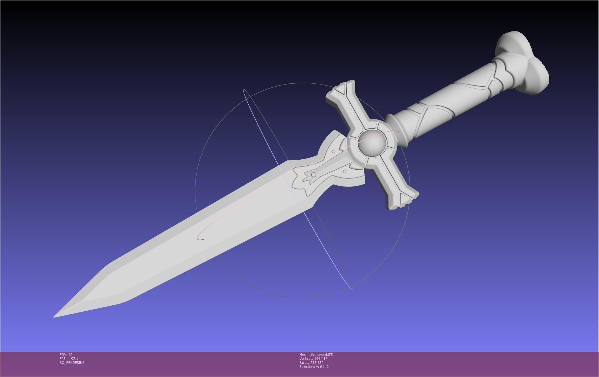 Sword Art Online Silica Sword Printable Assembly 3D print model_105
