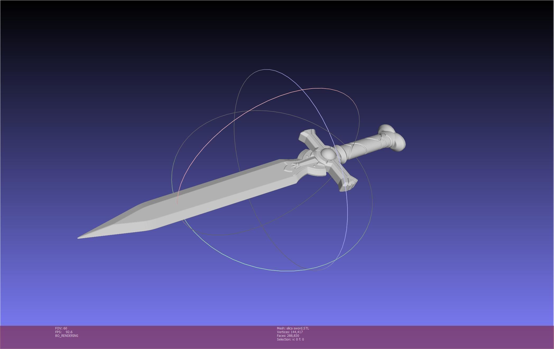 Sword Art Online Silica Sword Printable Assembly 3D print model_8