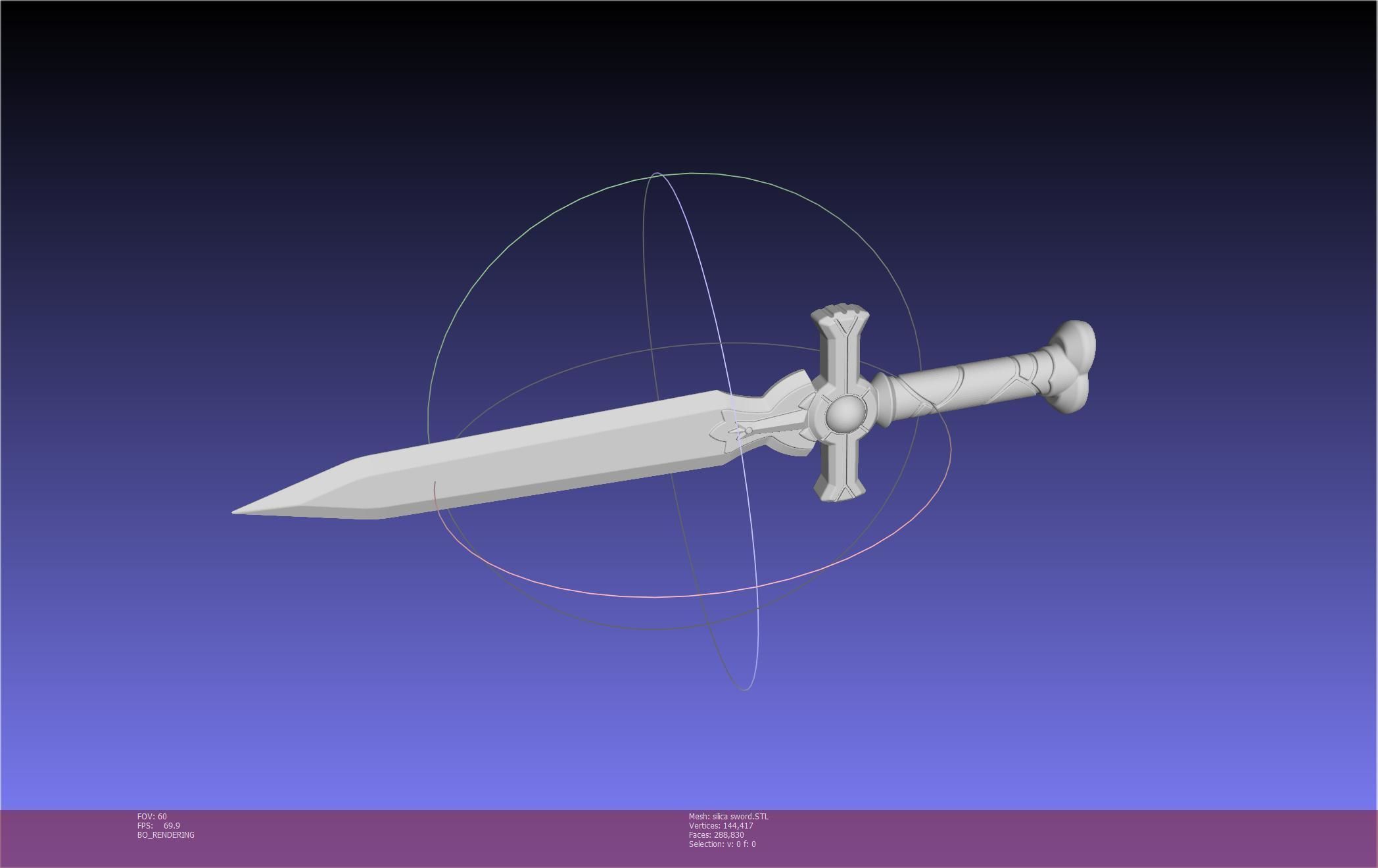 Sword Art Online Silica Sword Printable Assembly 3D print model_16