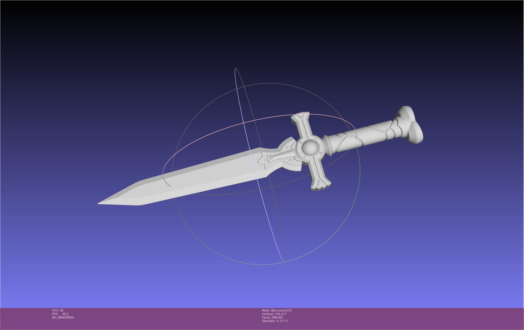 Sword Art Online Silica Sword Printable Assembly 3D print model_124