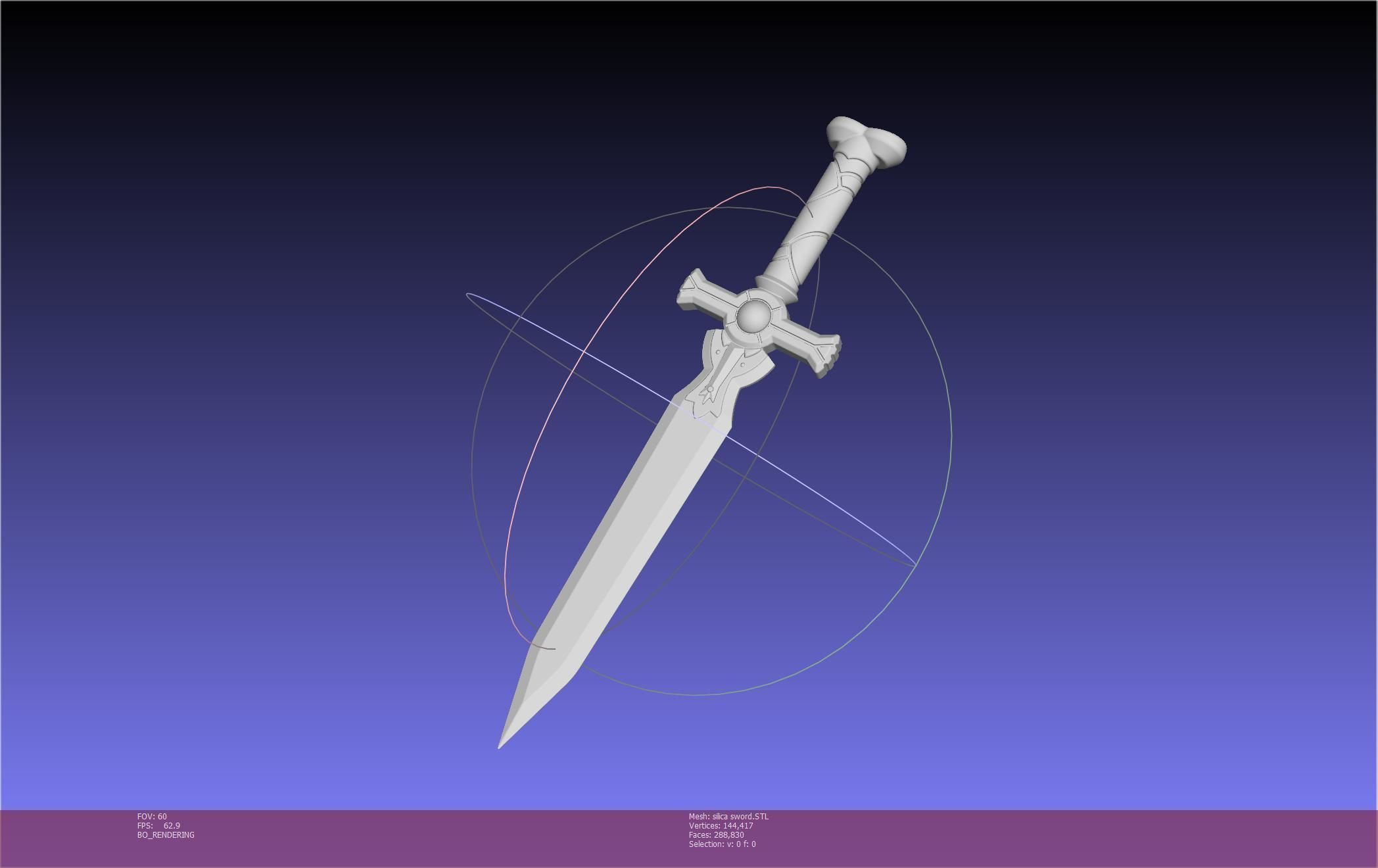 Sword Art Online Silica Sword Printable Assembly 3D print model_57
