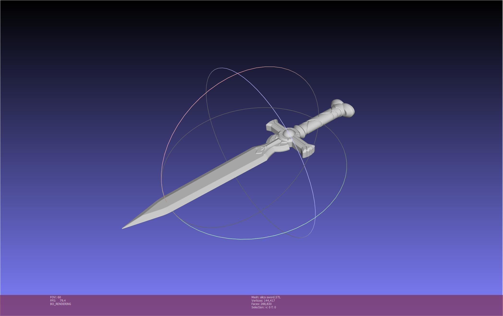 Sword Art Online Silica Sword Printable Assembly 3D print model_67
