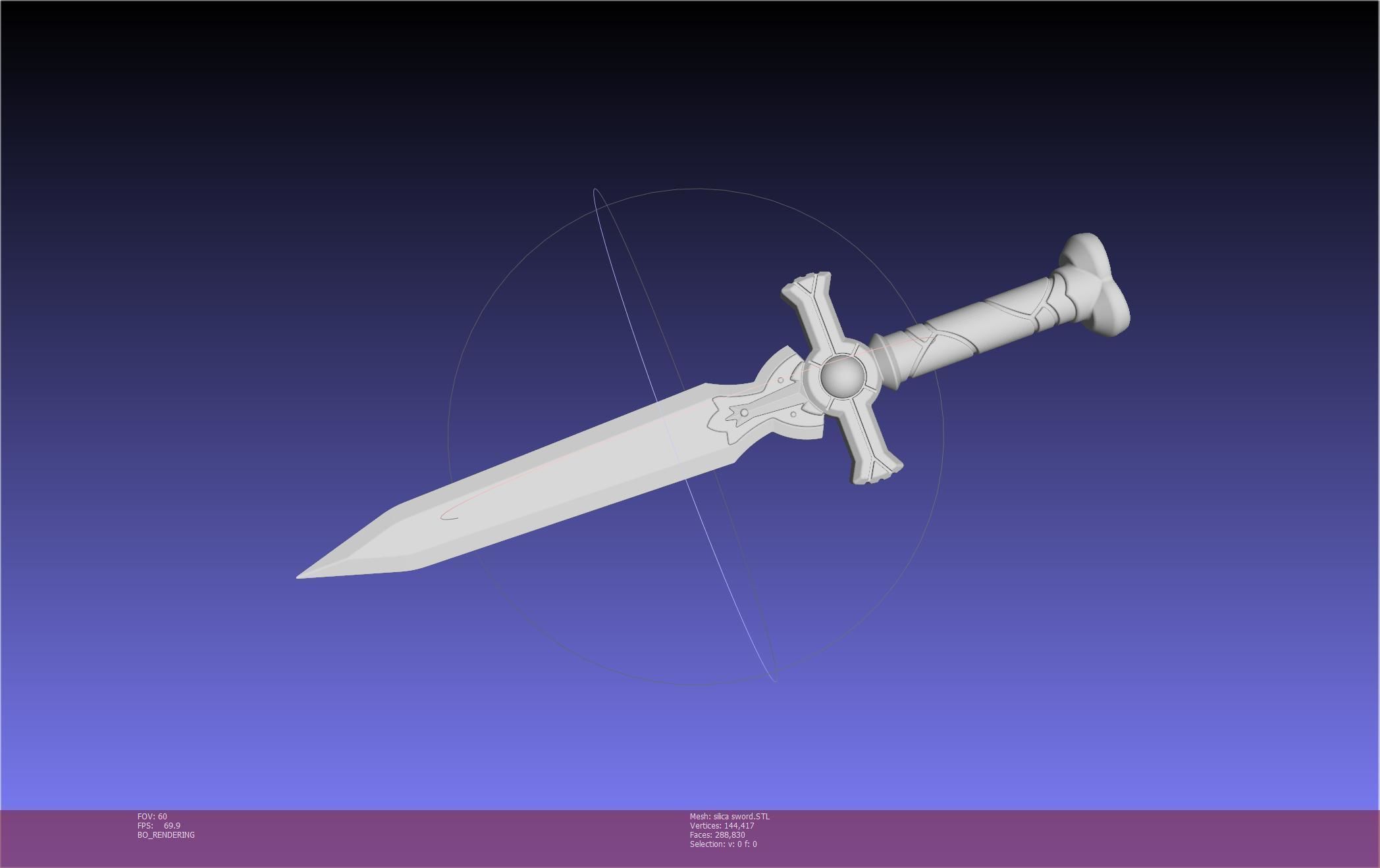 Sword Art Online Silica Sword Printable Assembly 3D print model_14