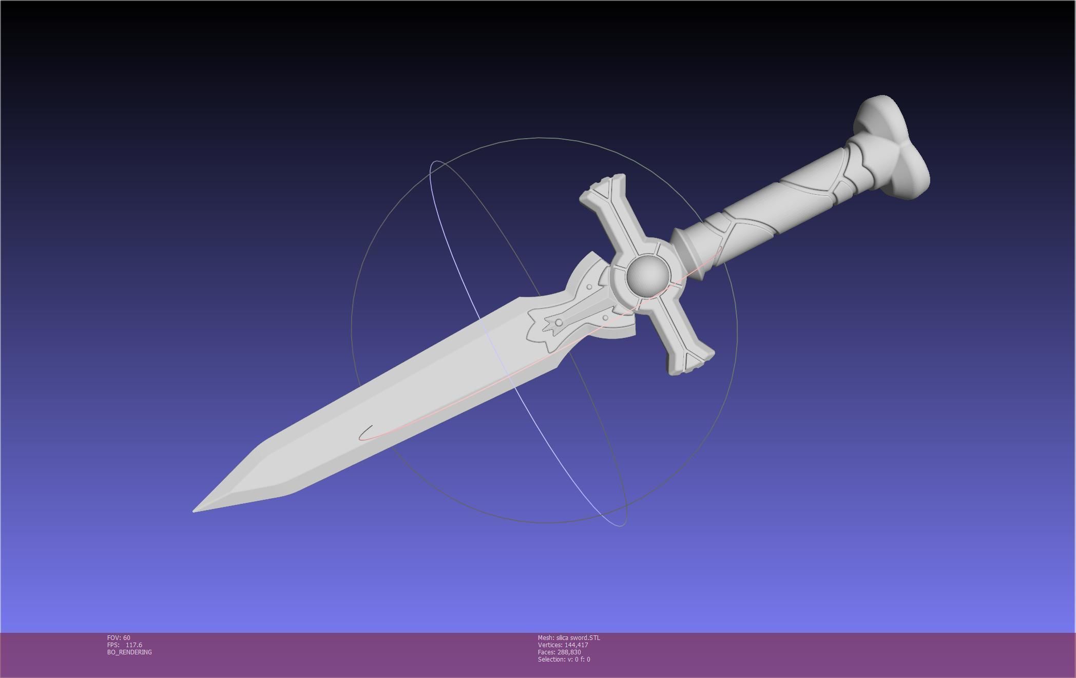 Sword Art Online Silica Sword Printable Assembly 3D print model_98