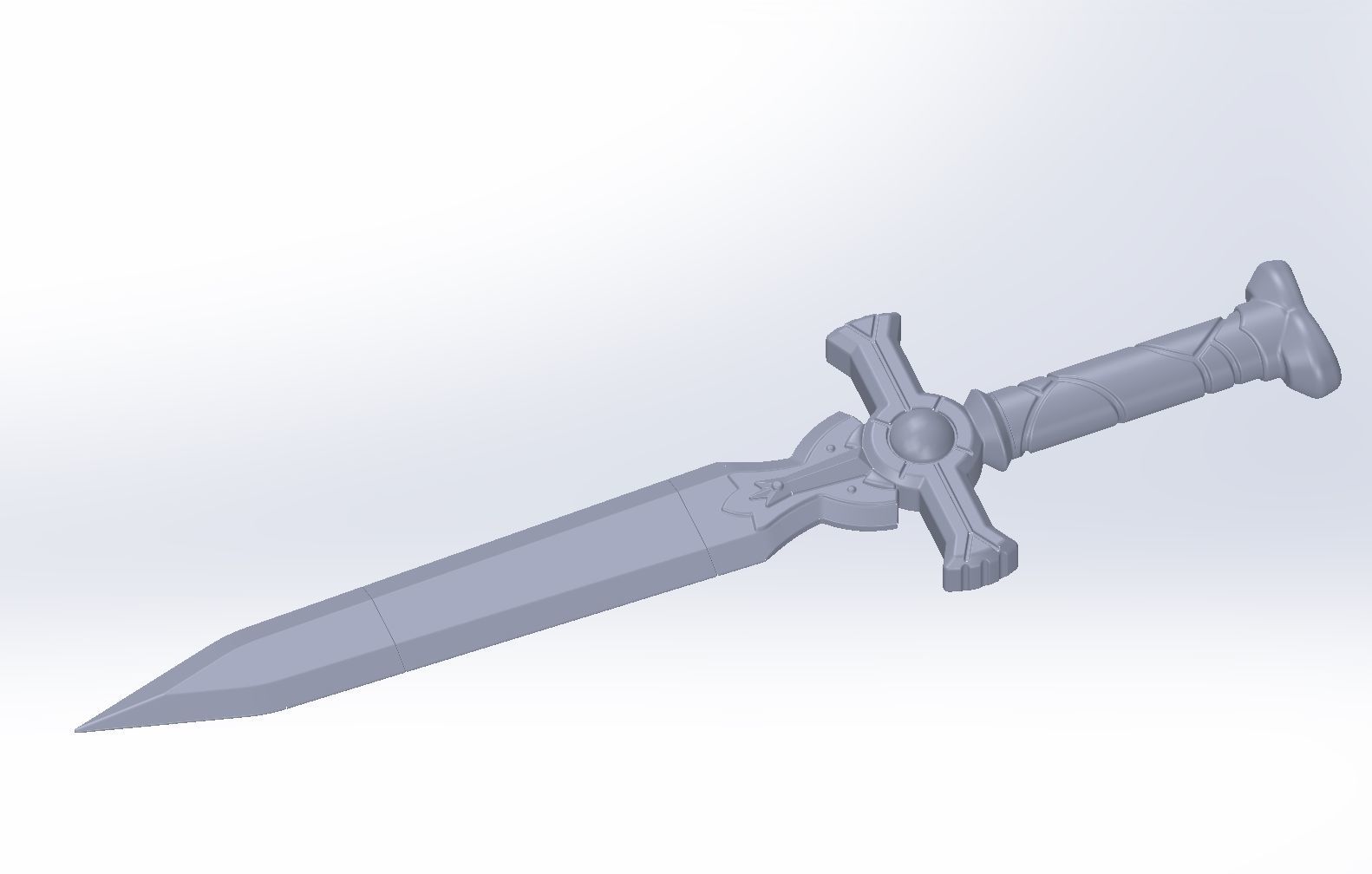 Sword Art Online Silica Sword Printable Assembly 3D print model_4