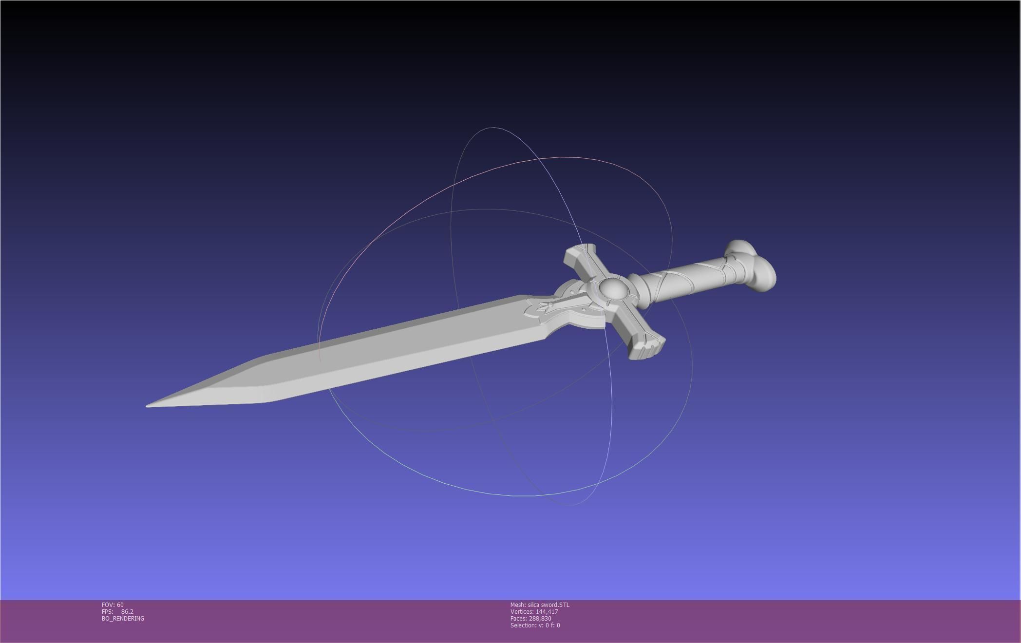 Sword Art Online Silica Sword Printable Assembly 3D print model_13