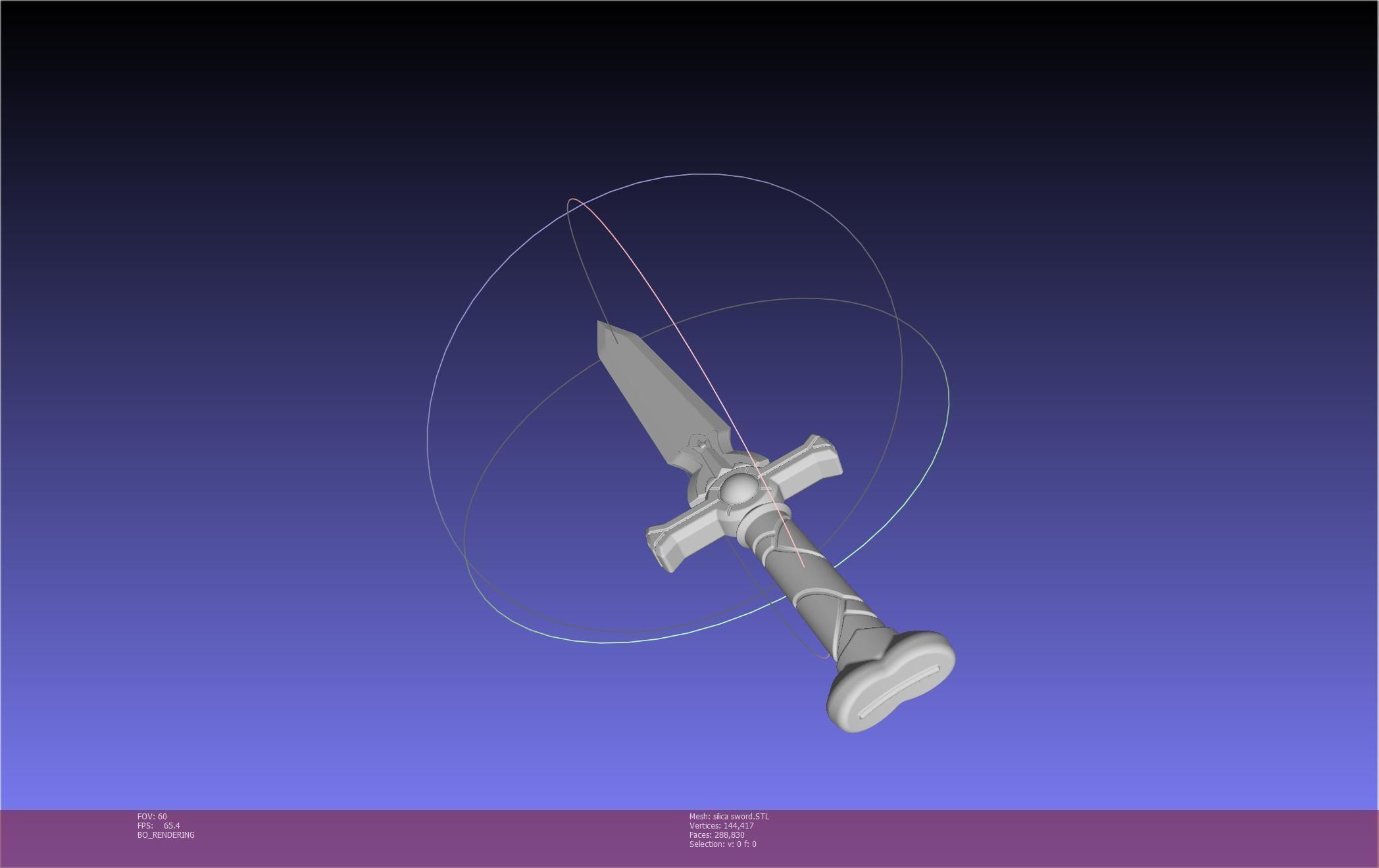 Sword Art Online Silica Sword Printable Assembly 3D print model_41