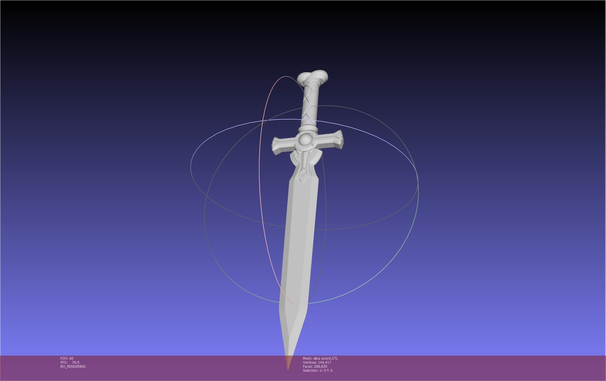 Sword Art Online Silica Sword Printable Assembly 3D print model_56