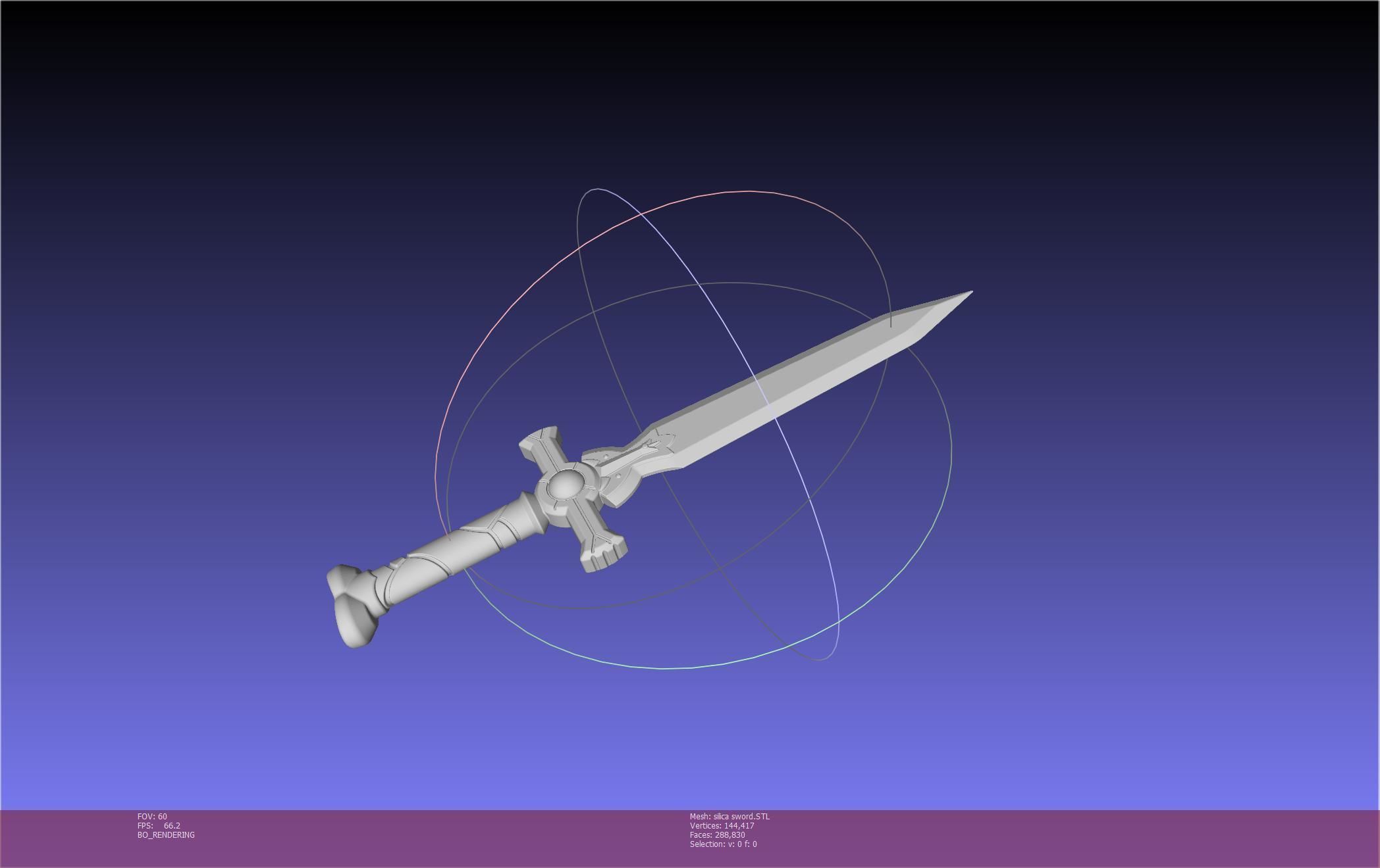 Sword Art Online Silica Sword Printable Assembly 3D print model_60