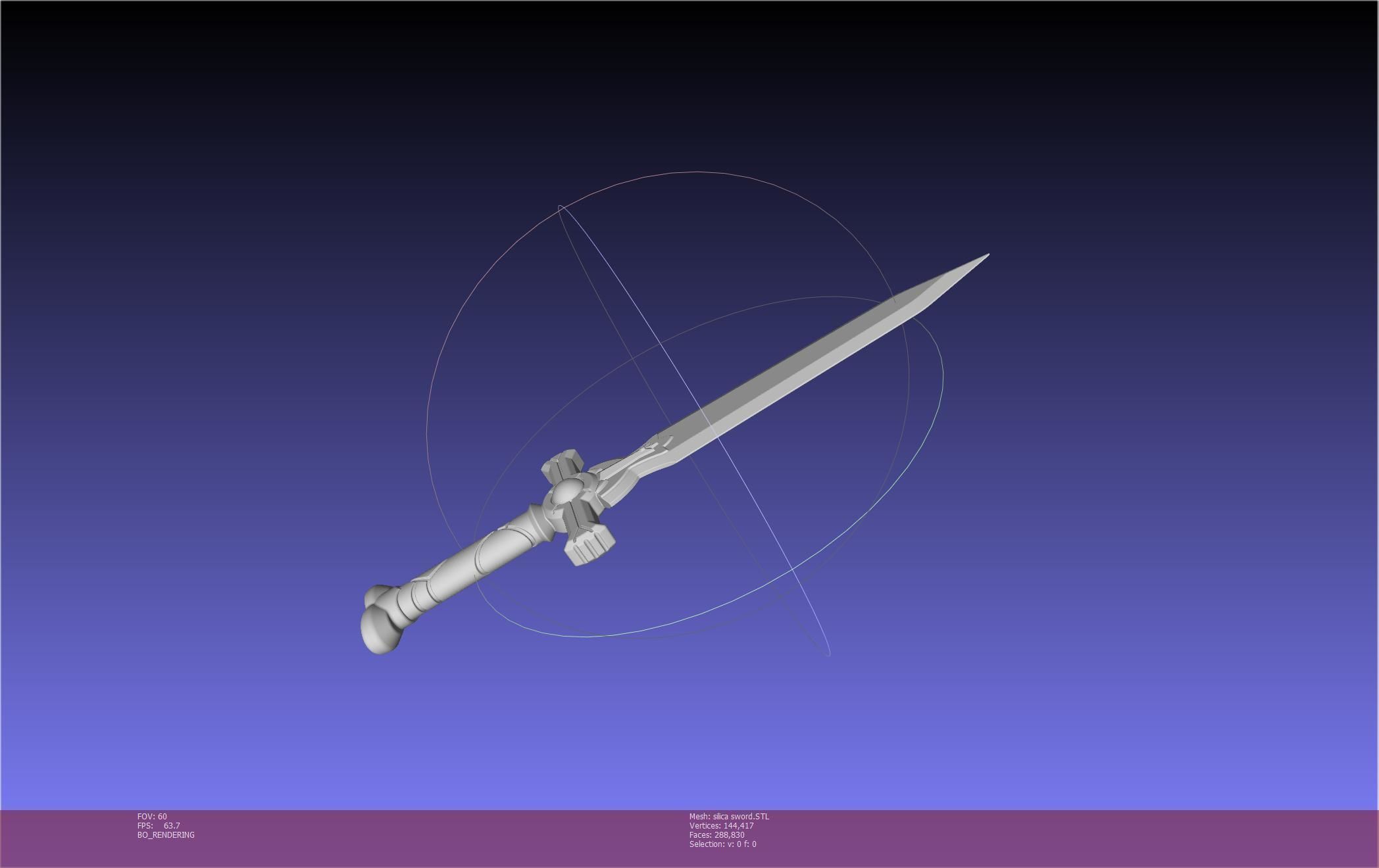 Sword Art Online Silica Sword Printable Assembly 3D print model_40