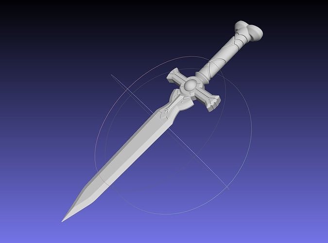 Sword Art Online Silica Sword Printable Assembly 3D print model