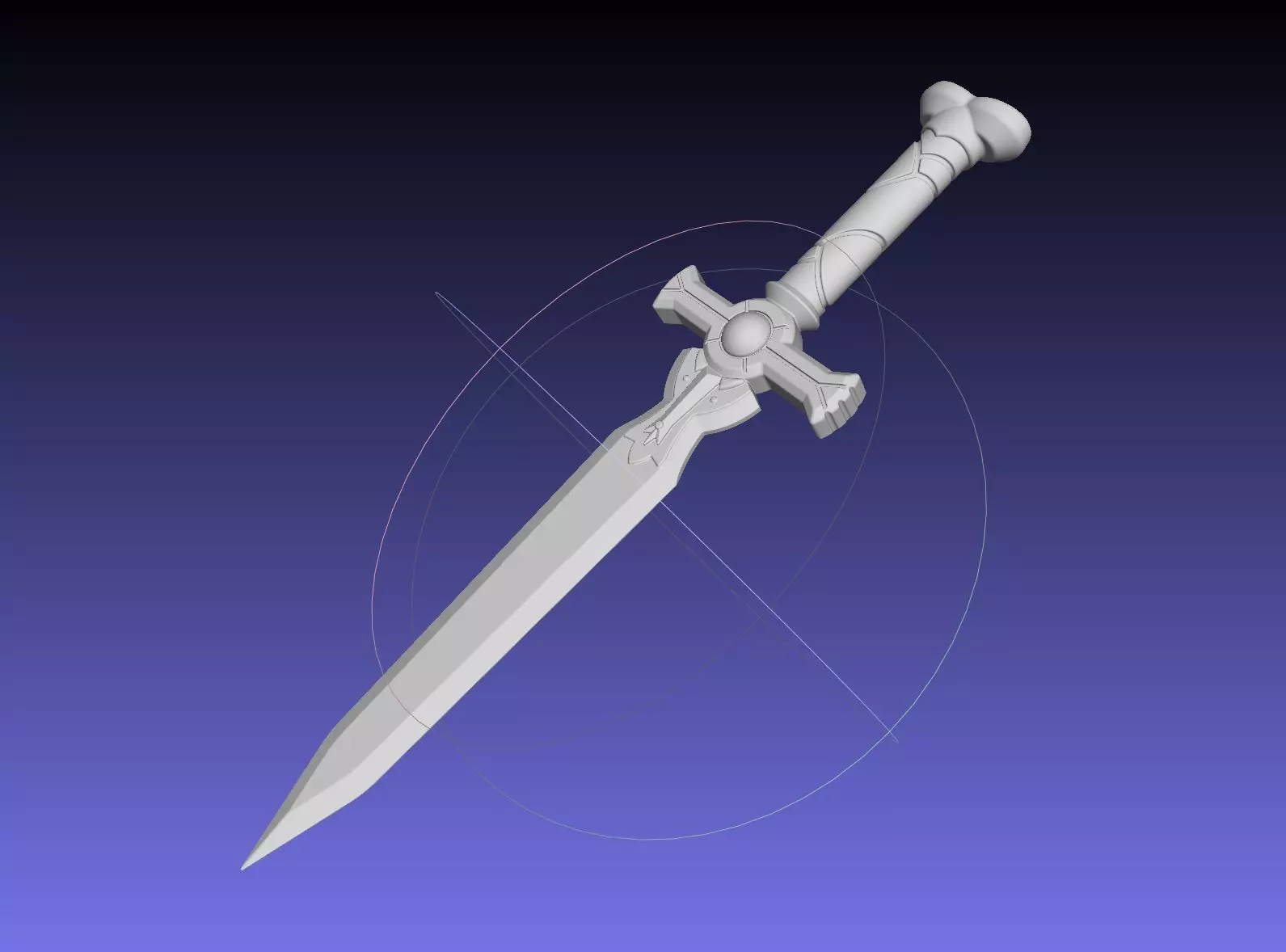 Sword Art Online Silica Sword Printable Assembly 3D print model_0