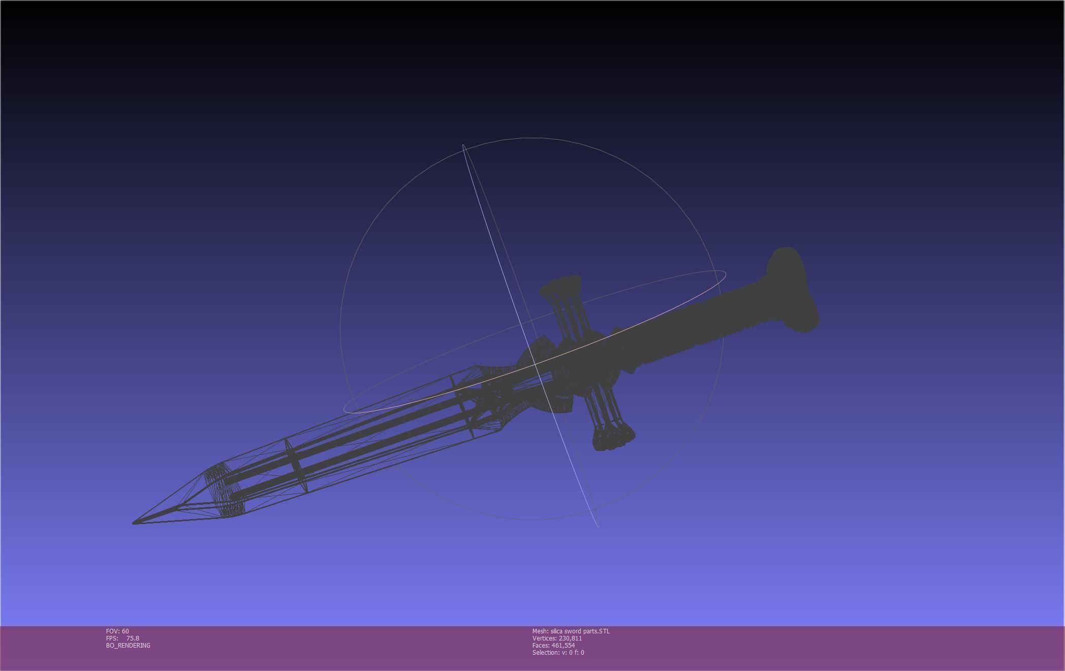 Sword Art Online Silica Sword Printable Assembly 3D print model_131