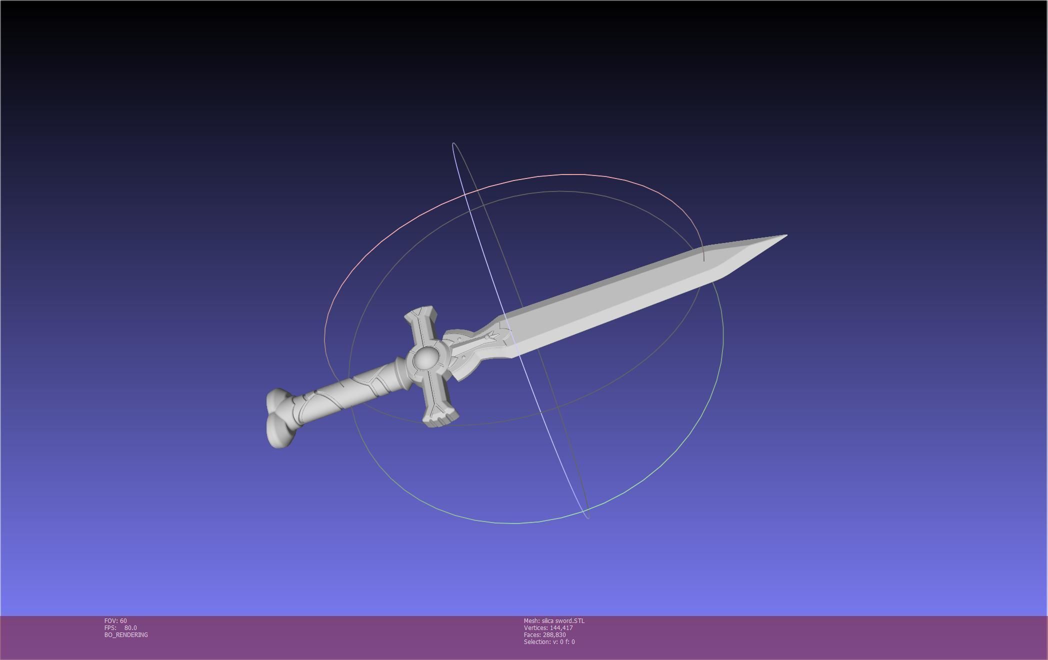 Sword Art Online Silica Sword Printable Assembly 3D print model_72