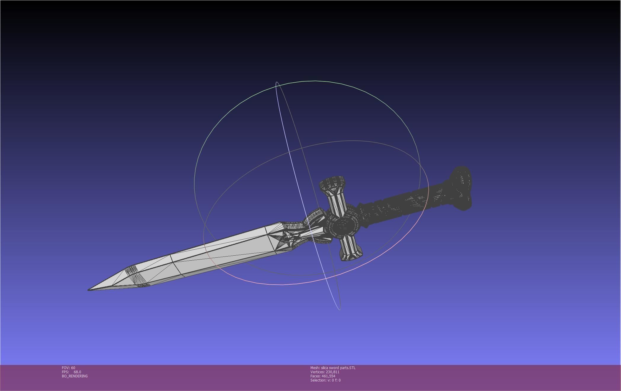 Sword Art Online Silica Sword Printable Assembly 3D print model_123