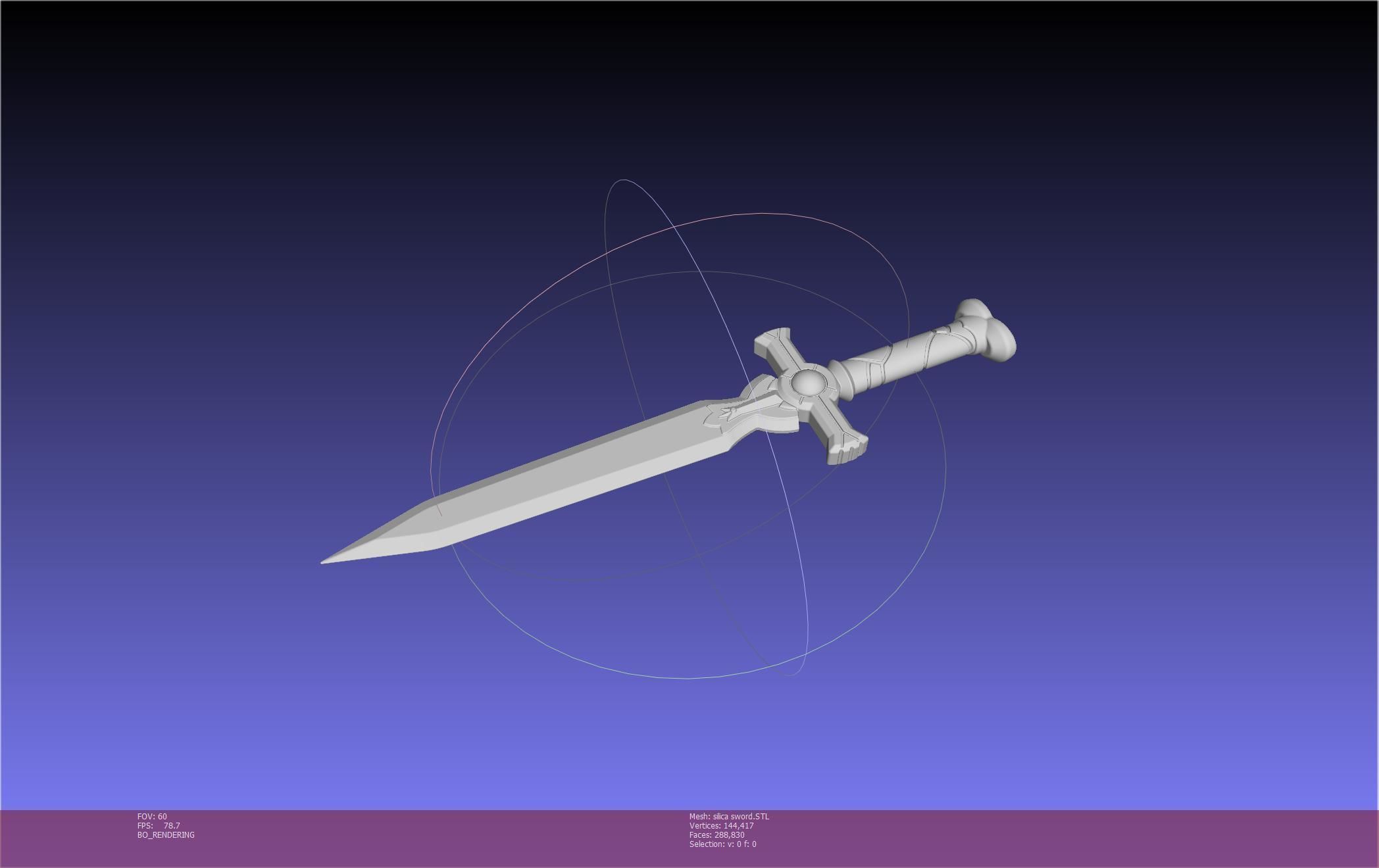 Sword Art Online Silica Sword Printable Assembly 3D print model_86