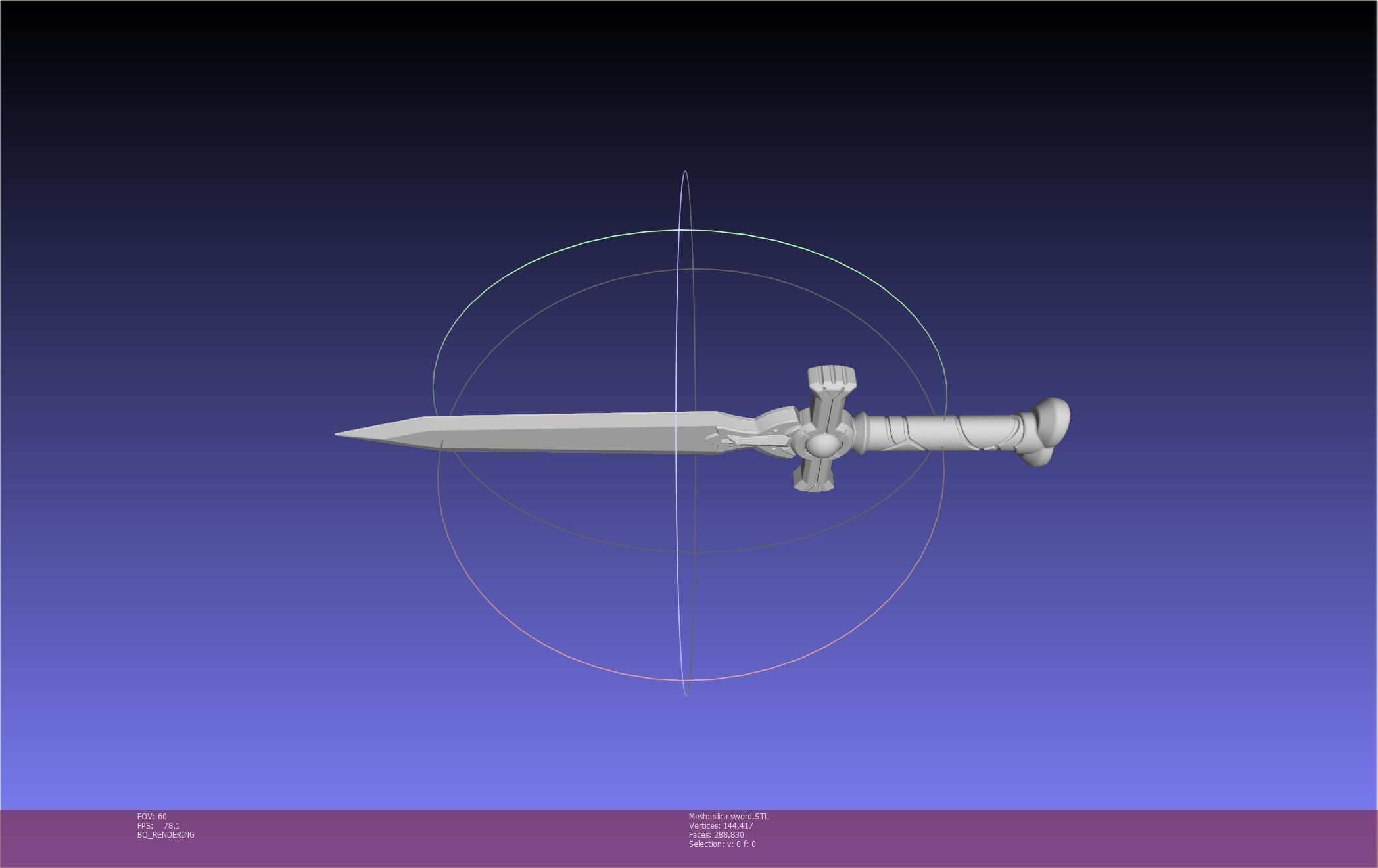 Sword Art Online Silica Sword Printable Assembly 3D print model_89