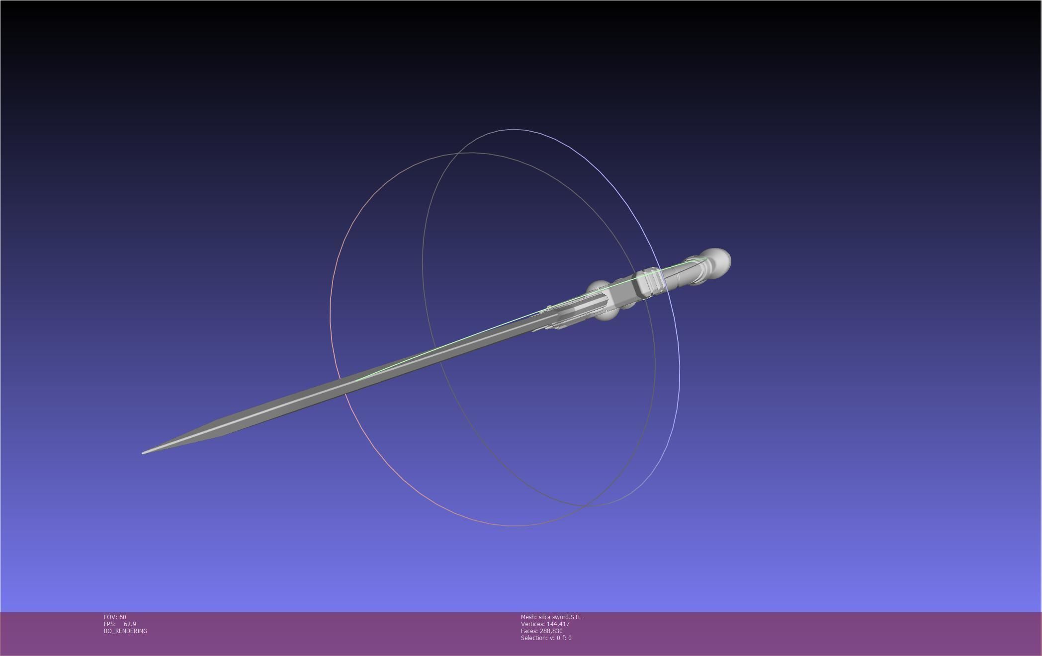 Sword Art Online Silica Sword Printable Assembly 3D print model_29