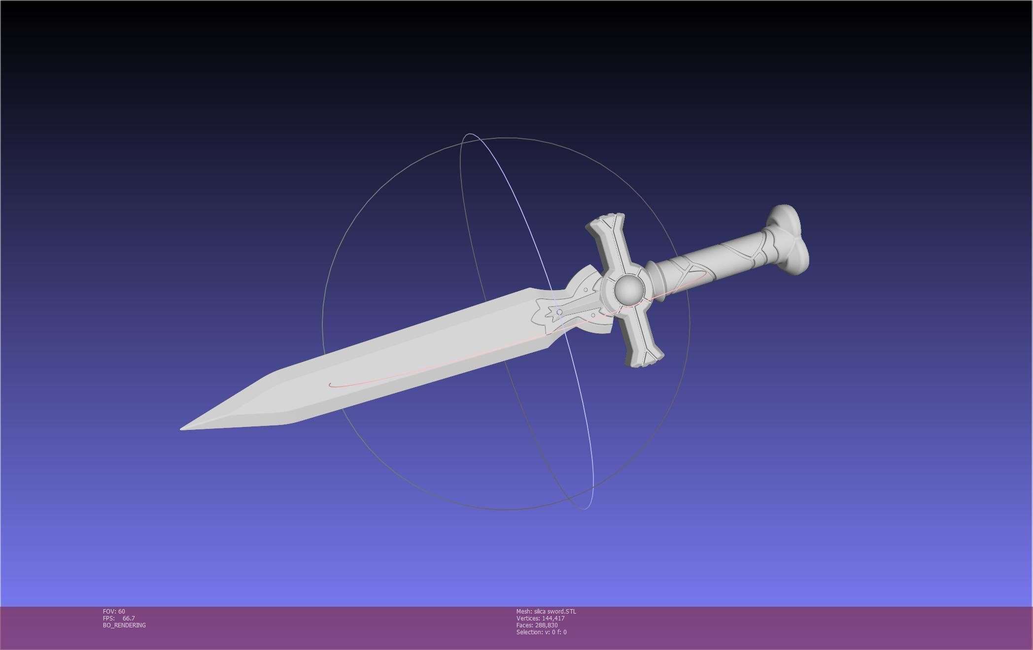 Sword Art Online Silica Sword Printable Assembly 3D print model_10
