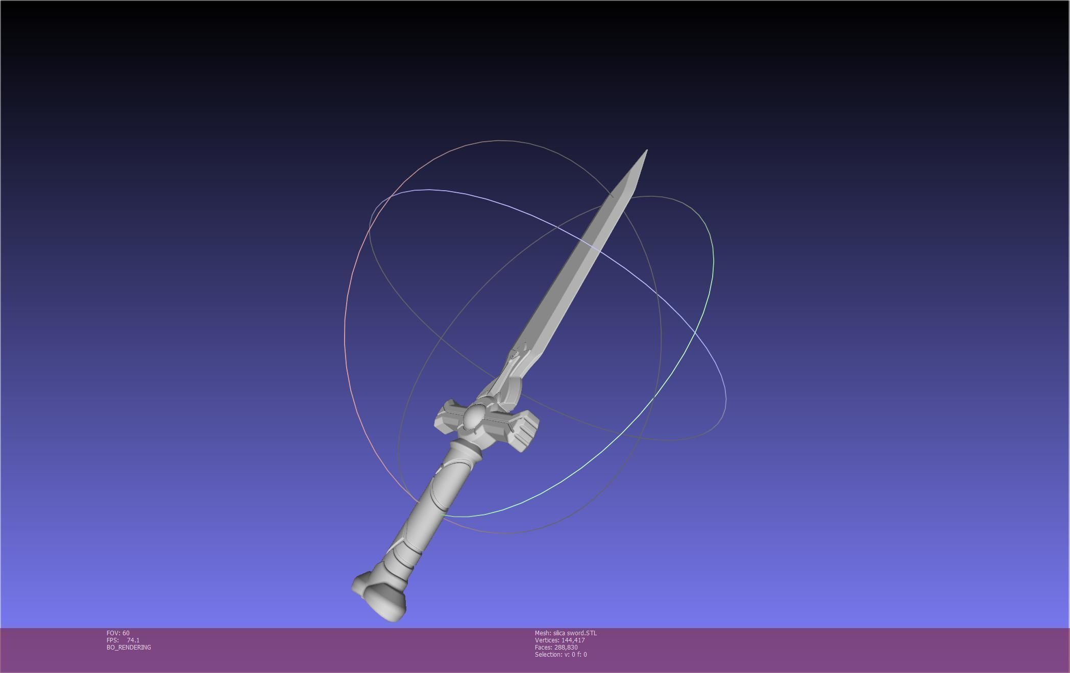 Sword Art Online Silica Sword Printable Assembly 3D print model_36