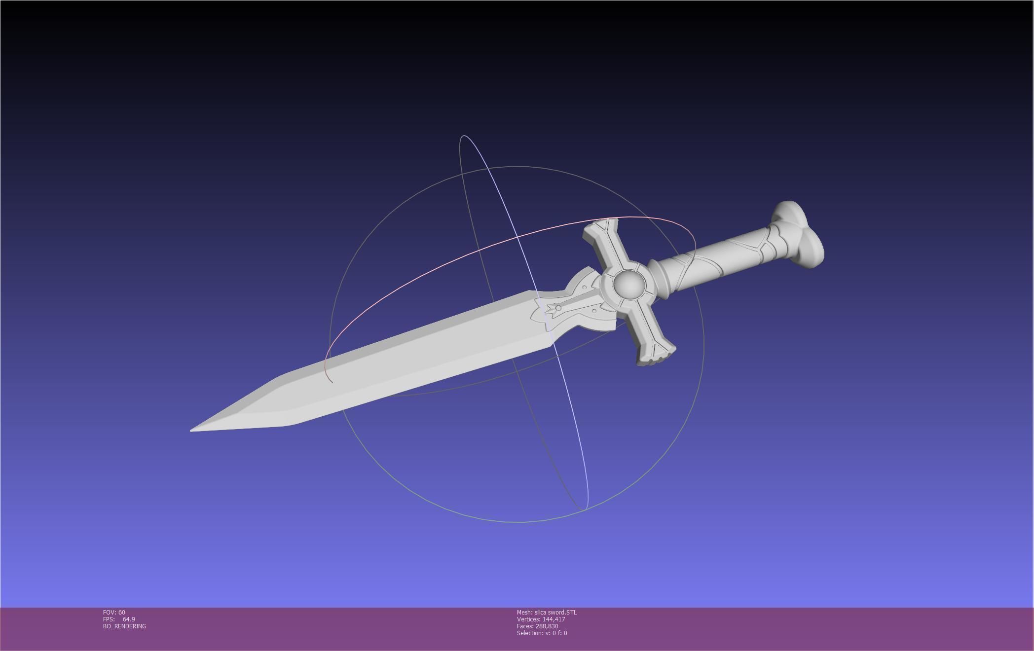 Sword Art Online Silica Sword Printable Assembly 3D print model_7