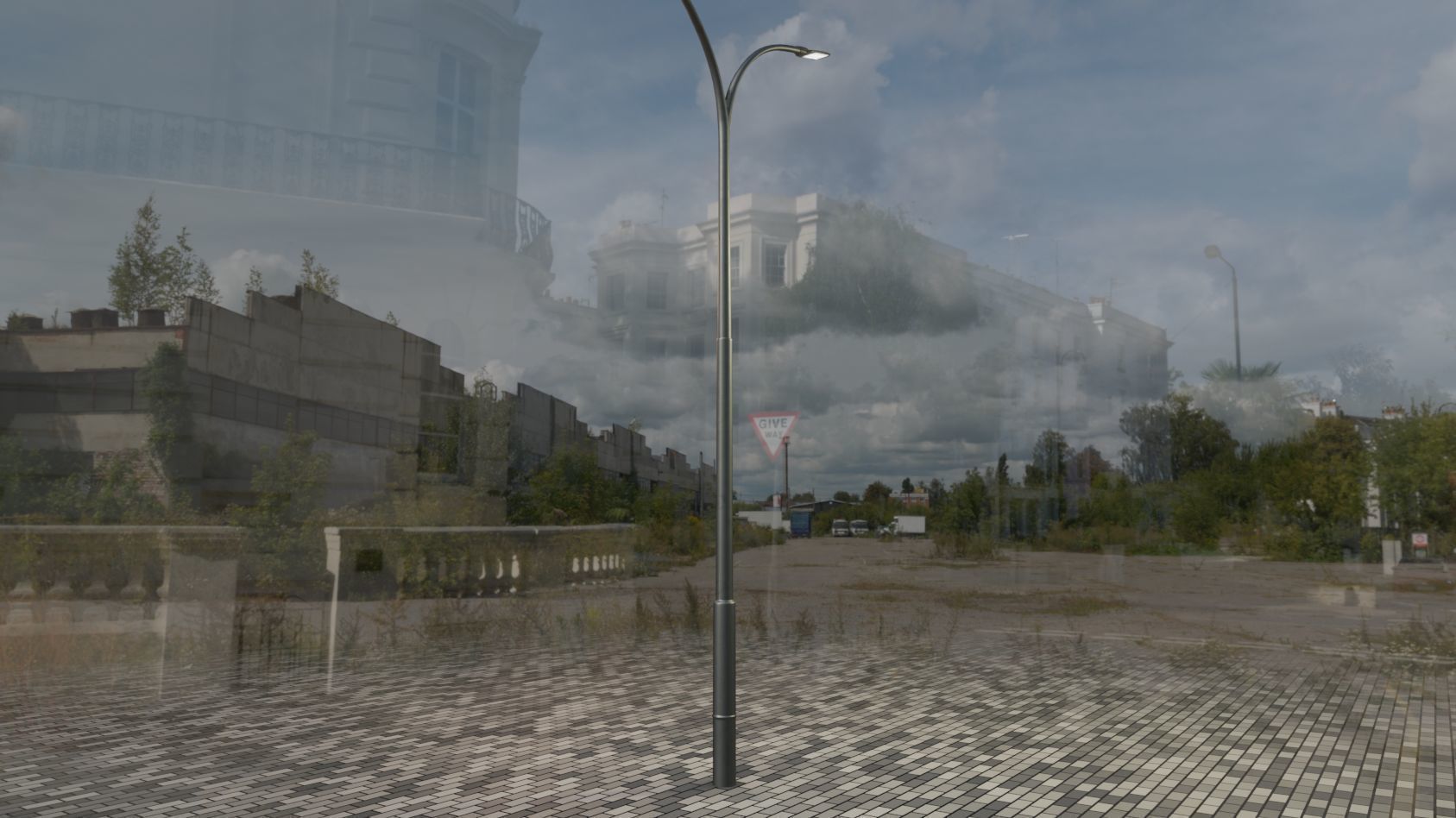 Street Light 12 version 10 6m with pole 4 Low-poly 3D model_21