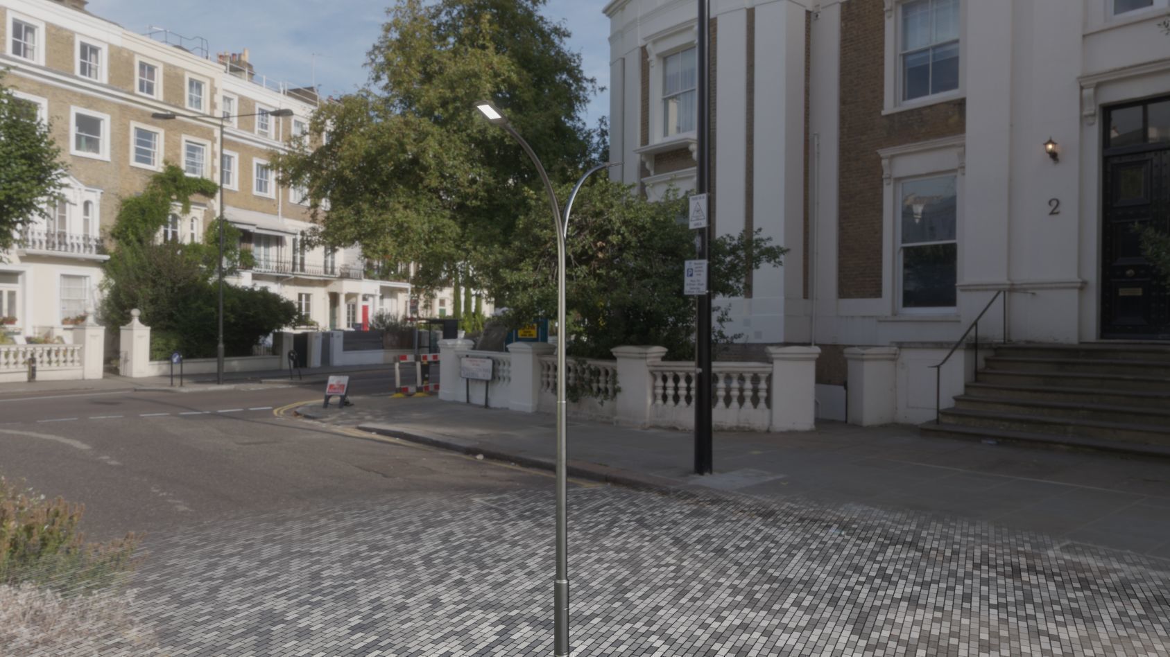 Street Light 12 version 10 6m with pole 4 Low-poly 3D model_87