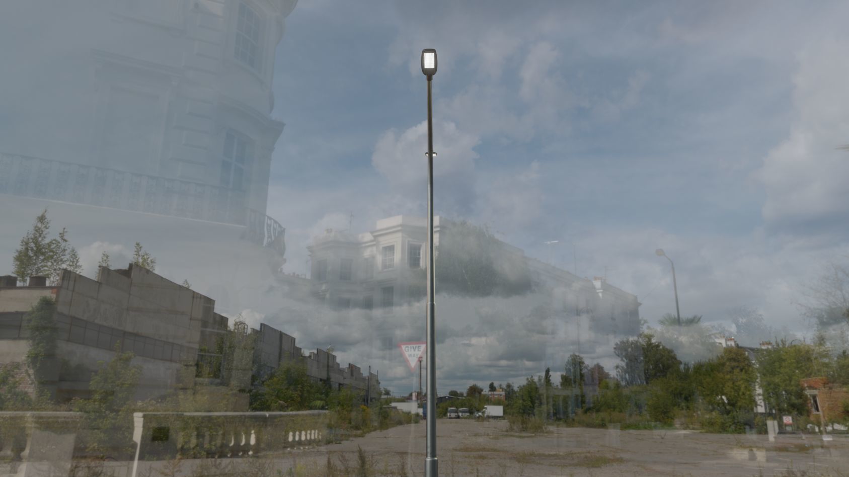 Street Light 12 version 10 6m with pole 4 Low-poly 3D model_51
