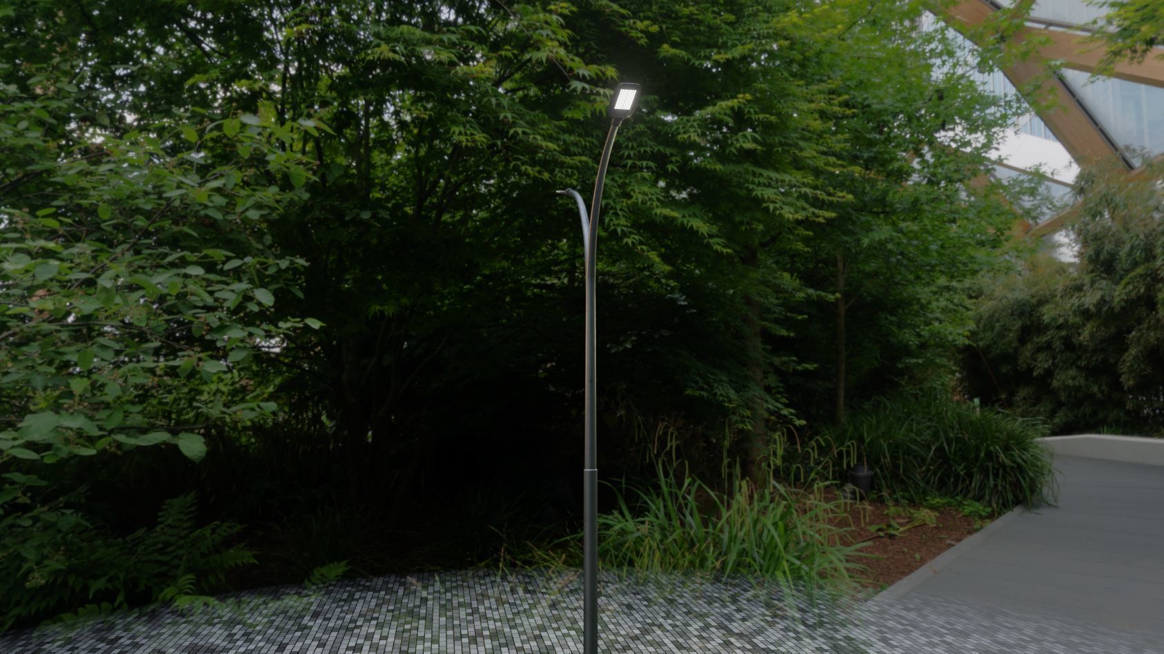 Street Light 12 version 10 6m with pole 4 Low-poly 3D model_13