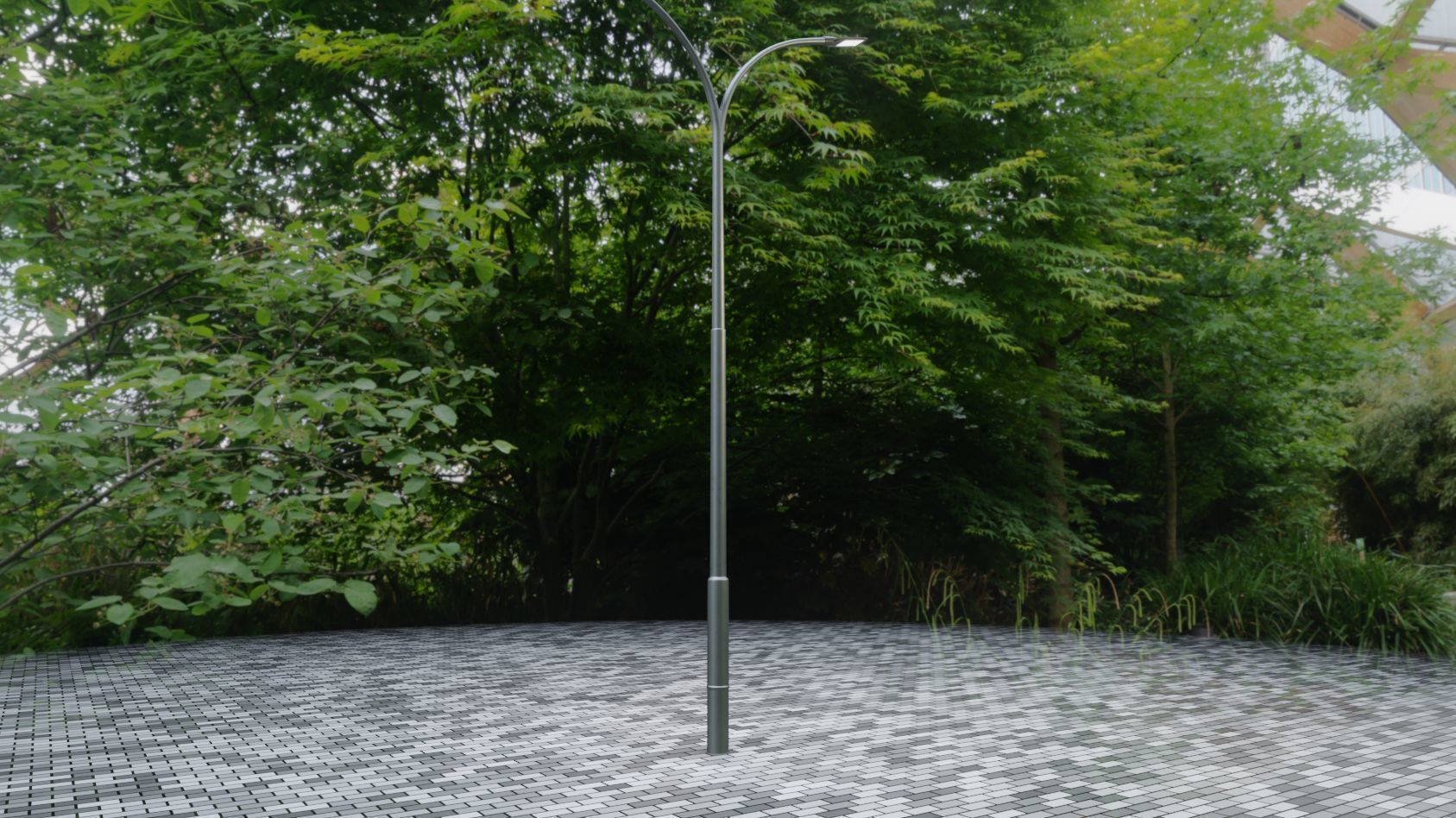 Street Light 12 version 10 6m with pole 4 Low-poly 3D model_23