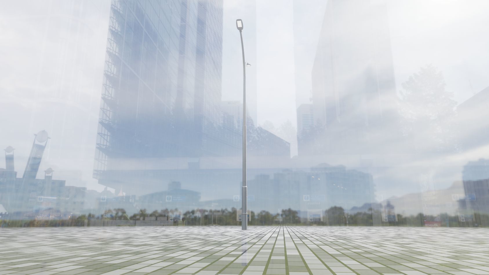 Street Light 12 version 10 6m with pole 4 Low-poly 3D model_35