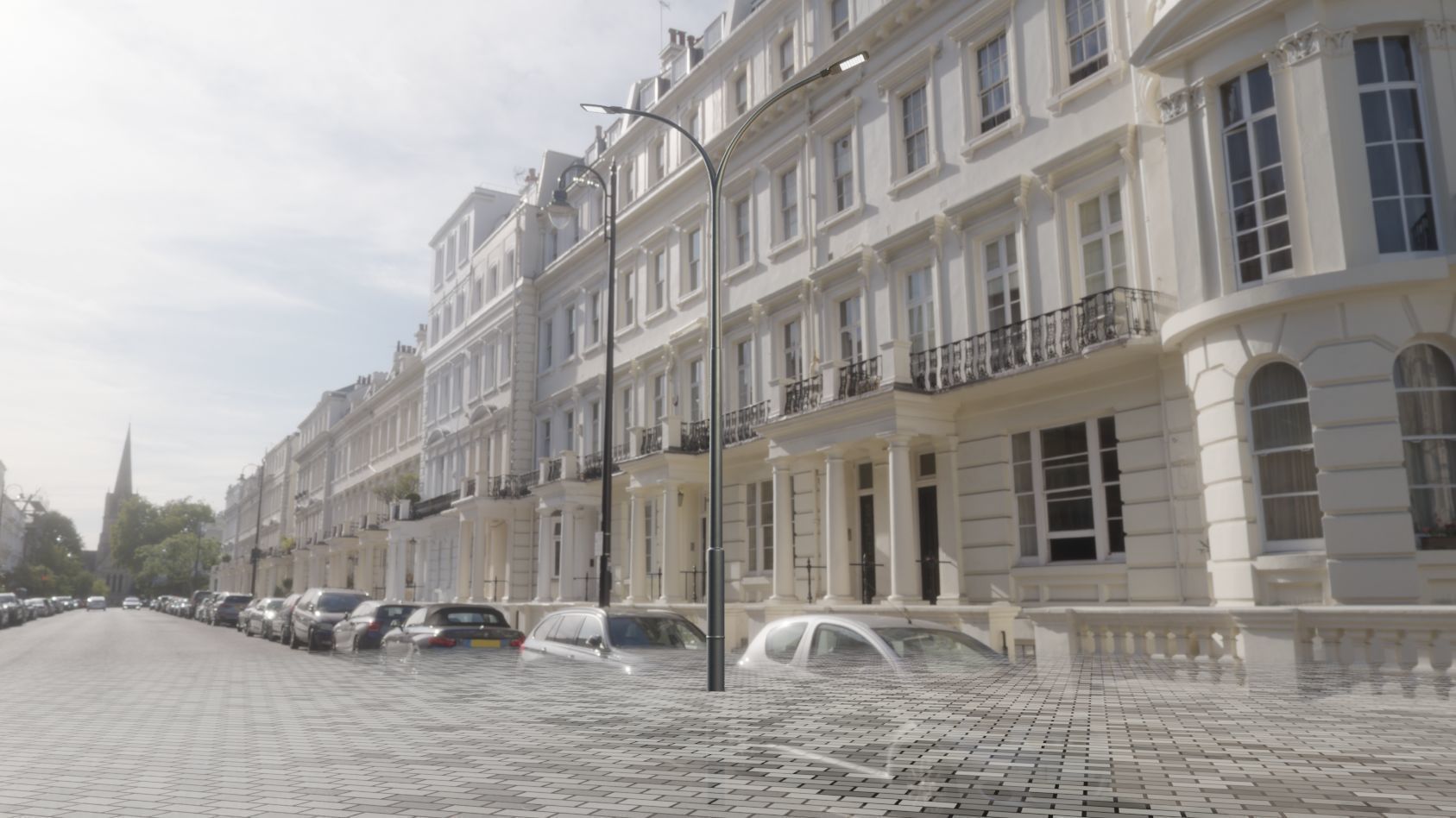 Street Light 12 version 10 6m with pole 4 Low-poly 3D model_28