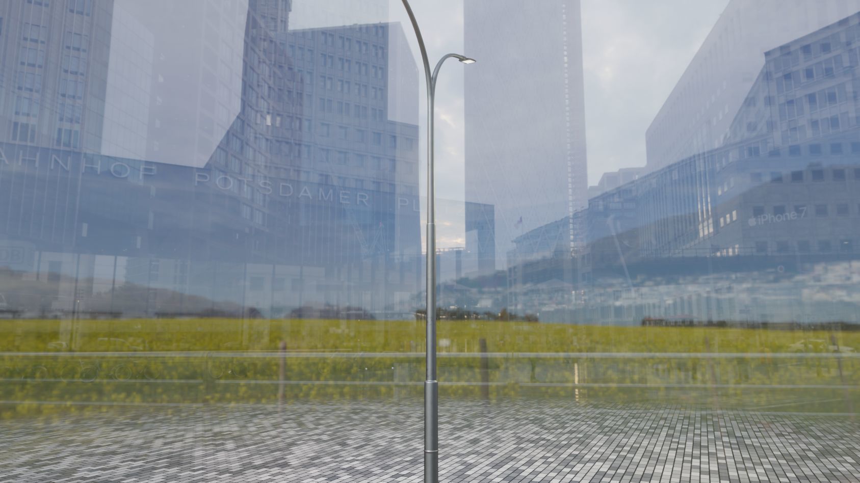 Street Light 12 version 10 6m with pole 4 Low-poly 3D model_20