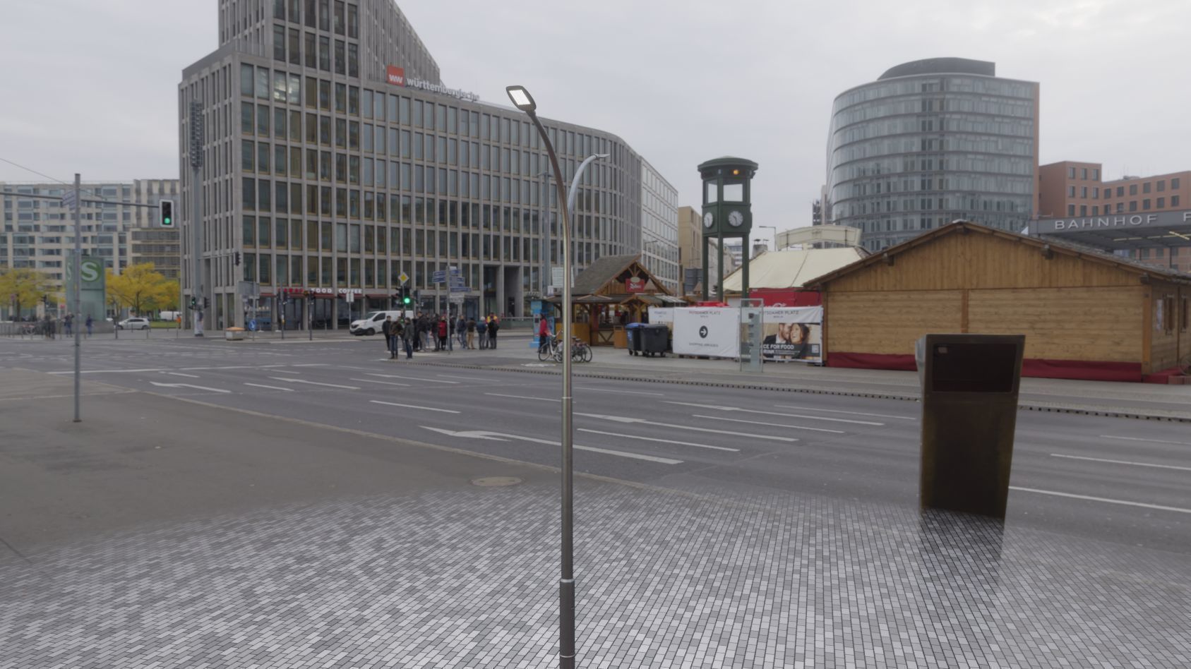 Street Light 12 version 10 6m with pole 4 Low-poly 3D model_86