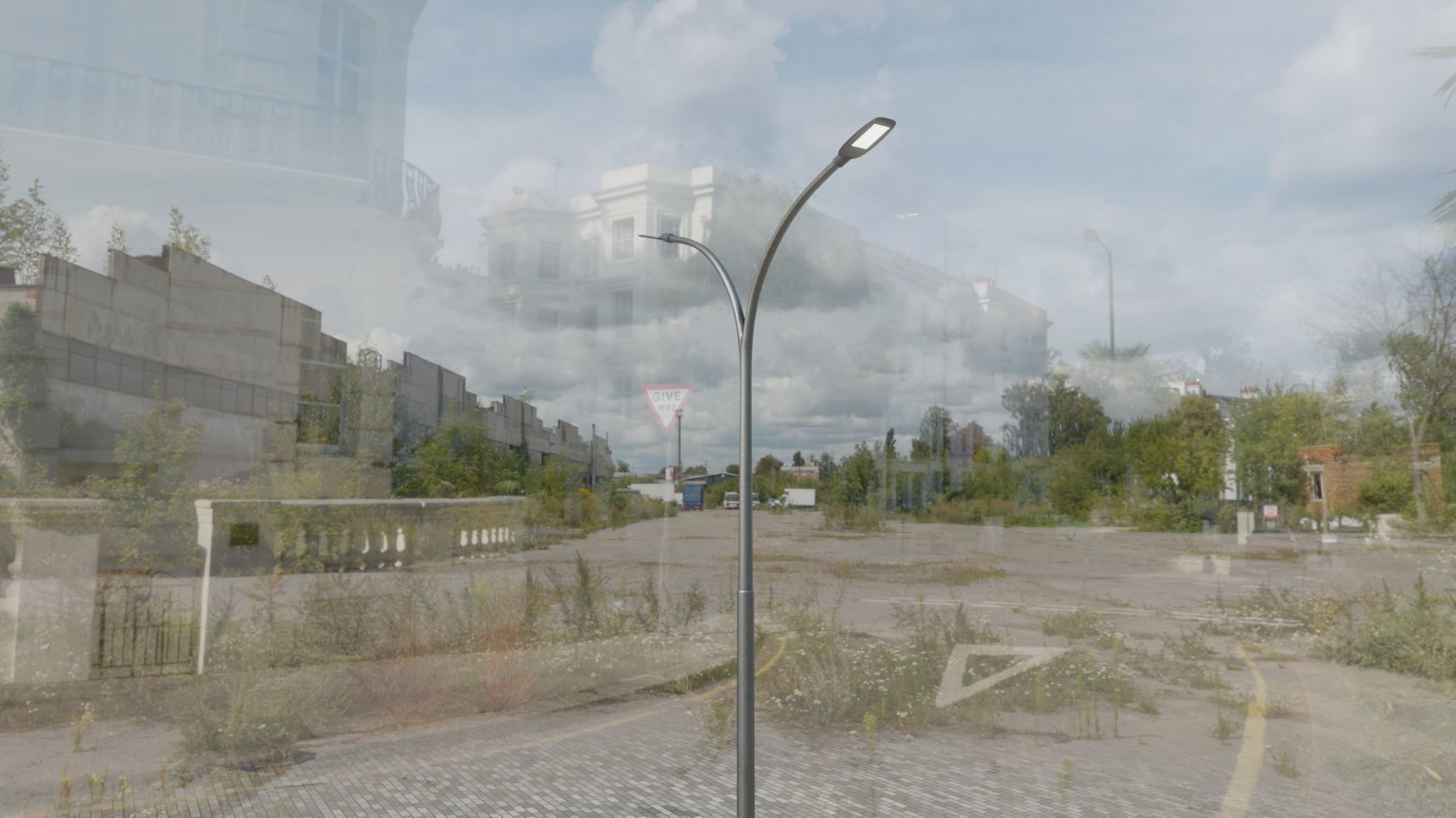 Street Light 12 version 10 6m with pole 4 Low-poly 3D model_11