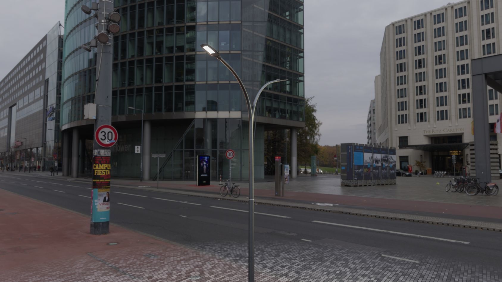 Street Light 12 version 10 6m with pole 4 Low-poly 3D model_71