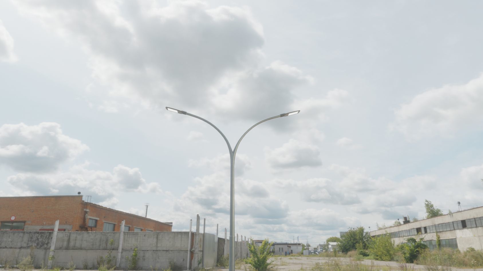 Street Light 12 version 10 6m with pole 4 Low-poly 3D model_59