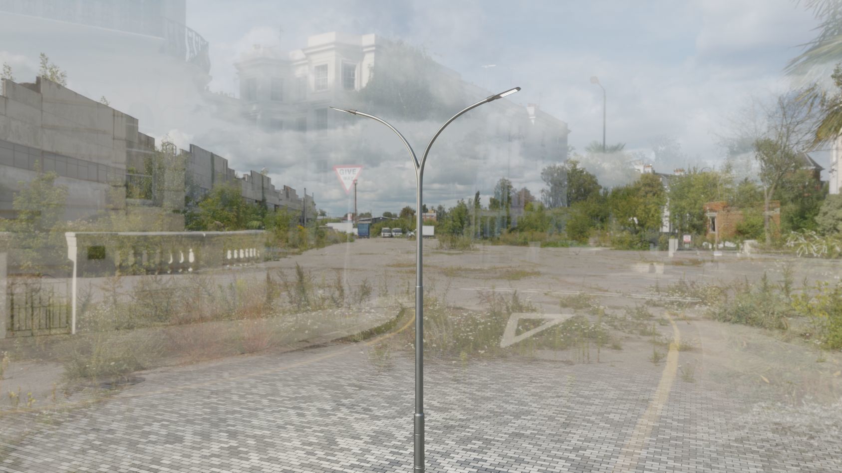 Street Light 12 version 10 6m with pole 4 Low-poly 3D model_96