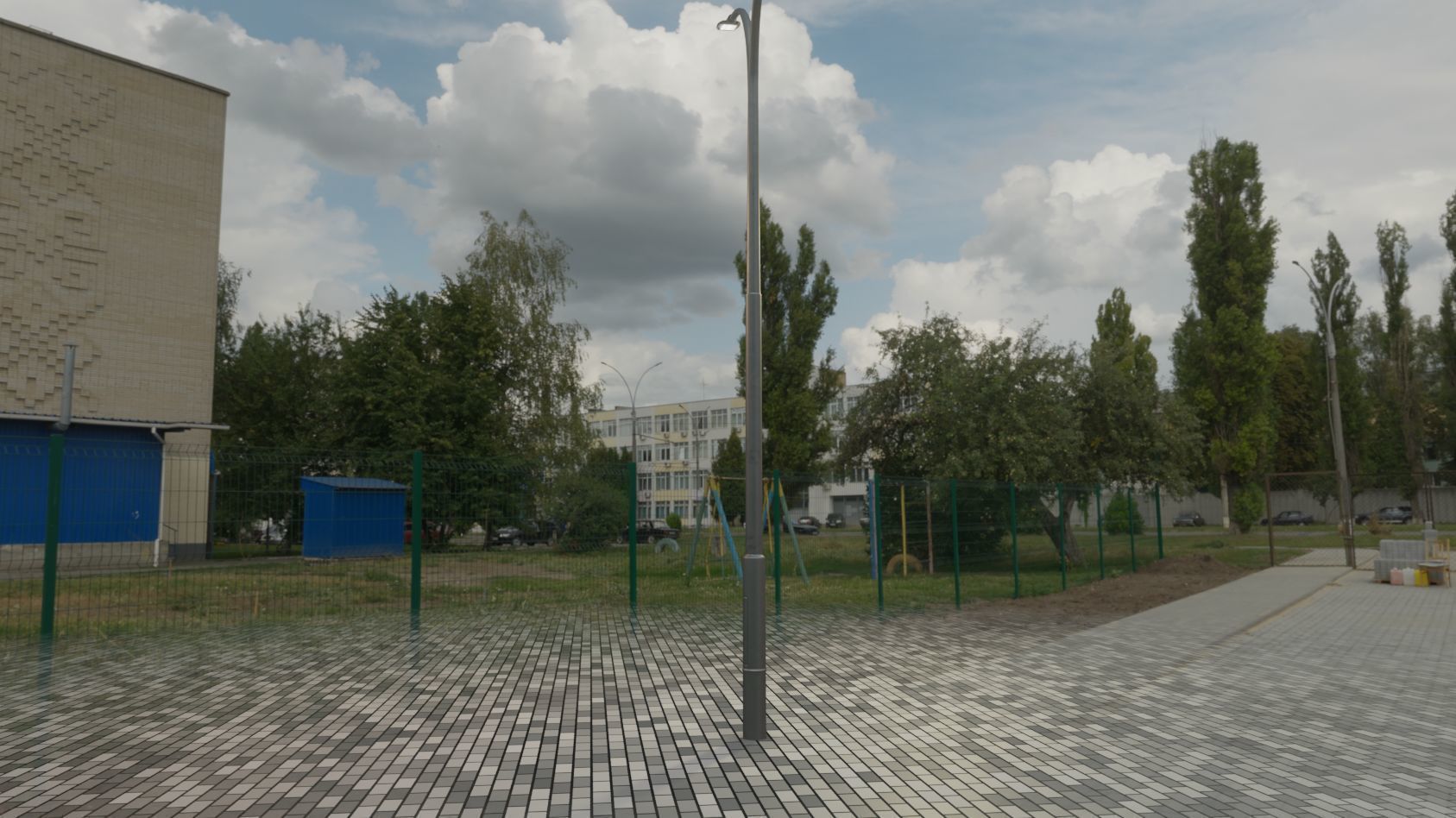 Street Light 12 version 10 6m with pole 4 Low-poly 3D model_17