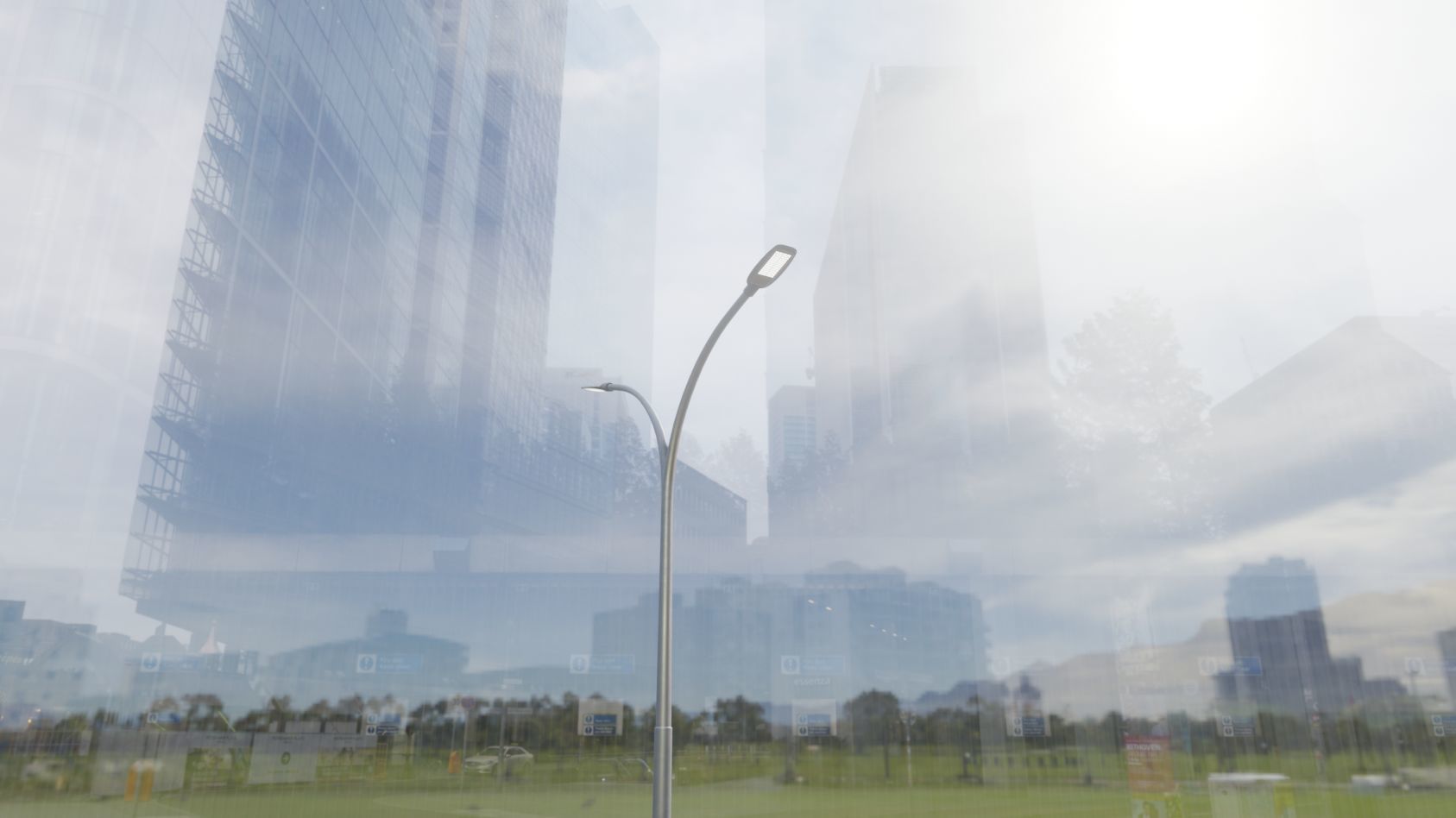 Street Light 12 version 10 6m with pole 4 Low-poly 3D model_65