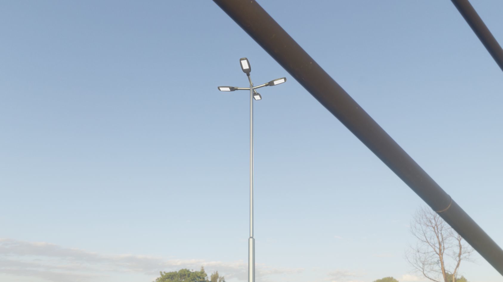 Street Light 12 version 9 5m with pole 2 Low-poly 3D model_70