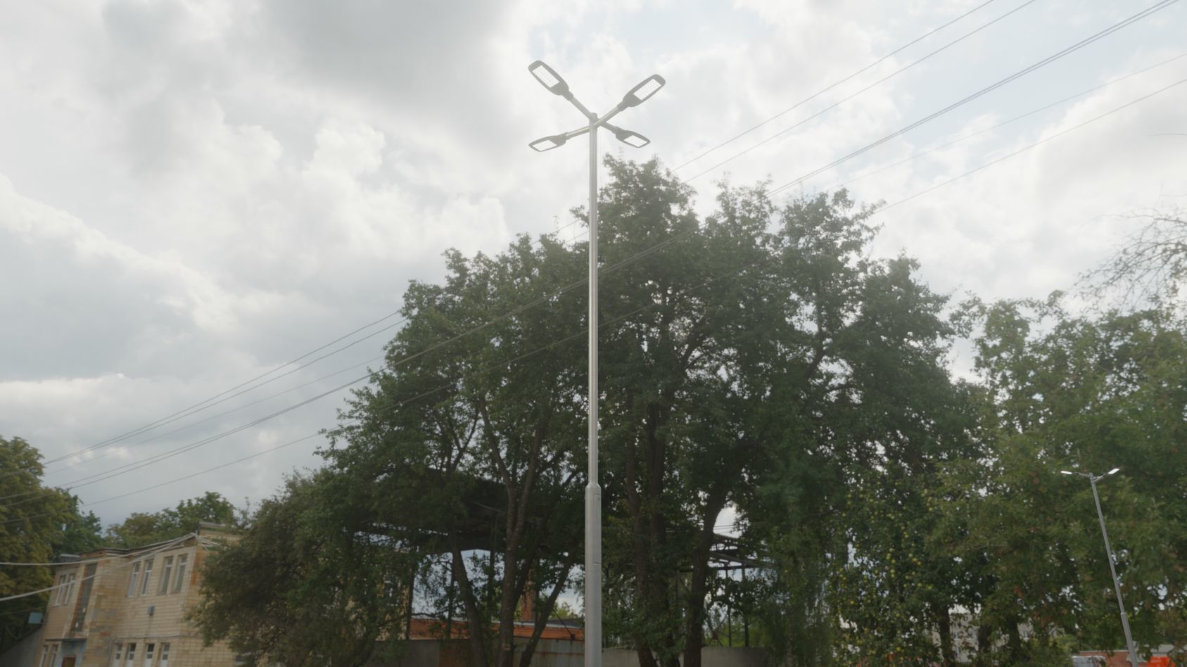 Street Light 12 version 9 5m with pole 2 Low-poly 3D model_6