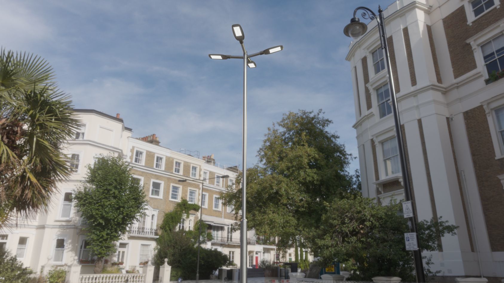 Street Light 12 version 9 5m with pole 2 Low-poly 3D model_47