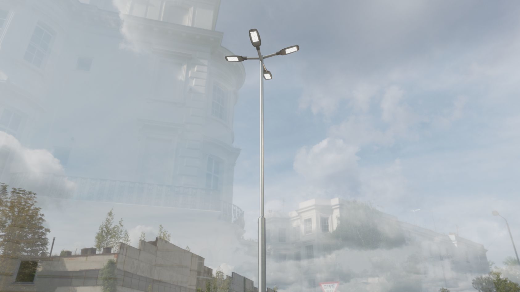 Street Light 12 version 9 5m with pole 2 Low-poly 3D model_55
