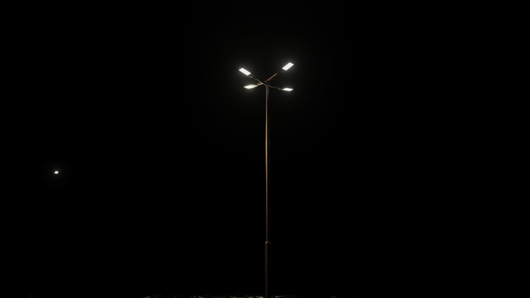 Street Light 12 version 9 5m with pole 2 Low-poly 3D model_98